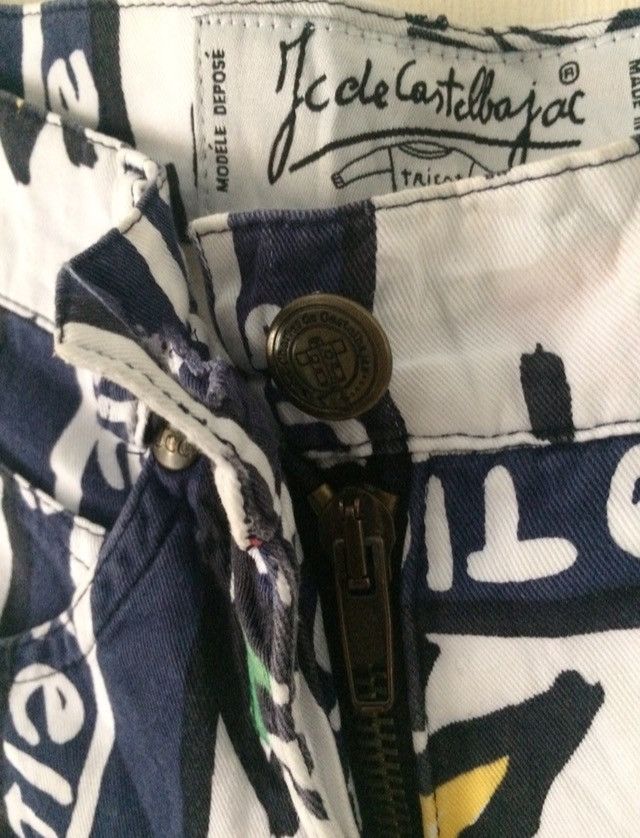 Jean Charles De Castelbajac Vintage Jean Charles De Castelbajac Printed Pants Size 26" / US 2 / IT 38 - 7 Thumbnail
