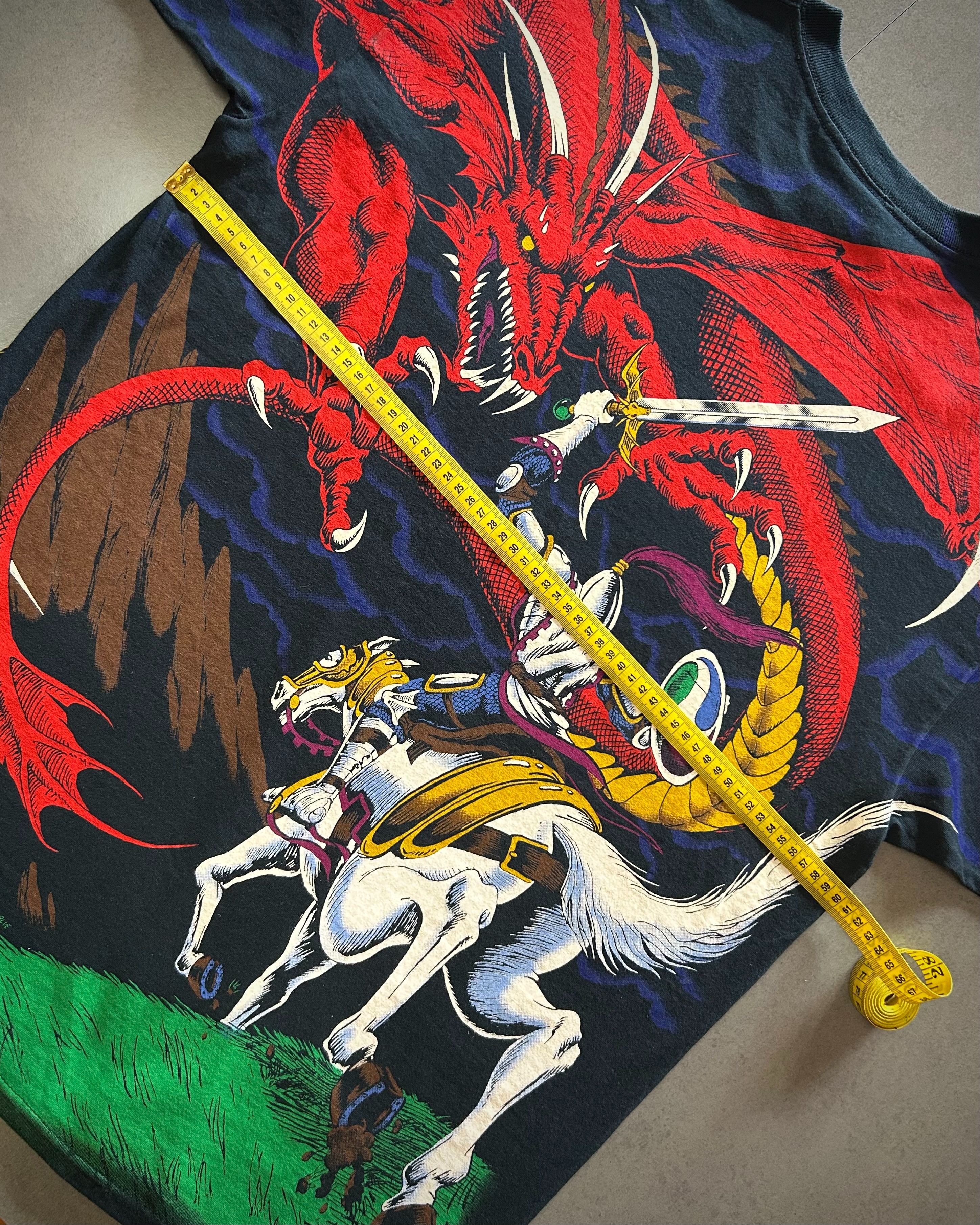Liquid Blue Liquid Blue Dark Fantasy Dragon Black T-Shirt Size US XL / EU 56 / 4 - 7 Thumbnail