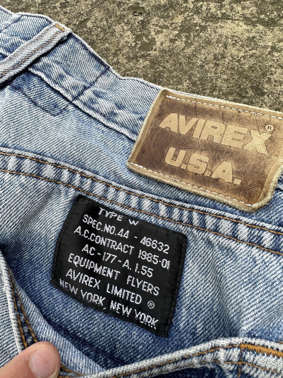 Avirex × Vintage Vintage Avirex Jeans Casual Streetwear USA Baggy Rare Hype Size US 29 - 3 Thumbnail