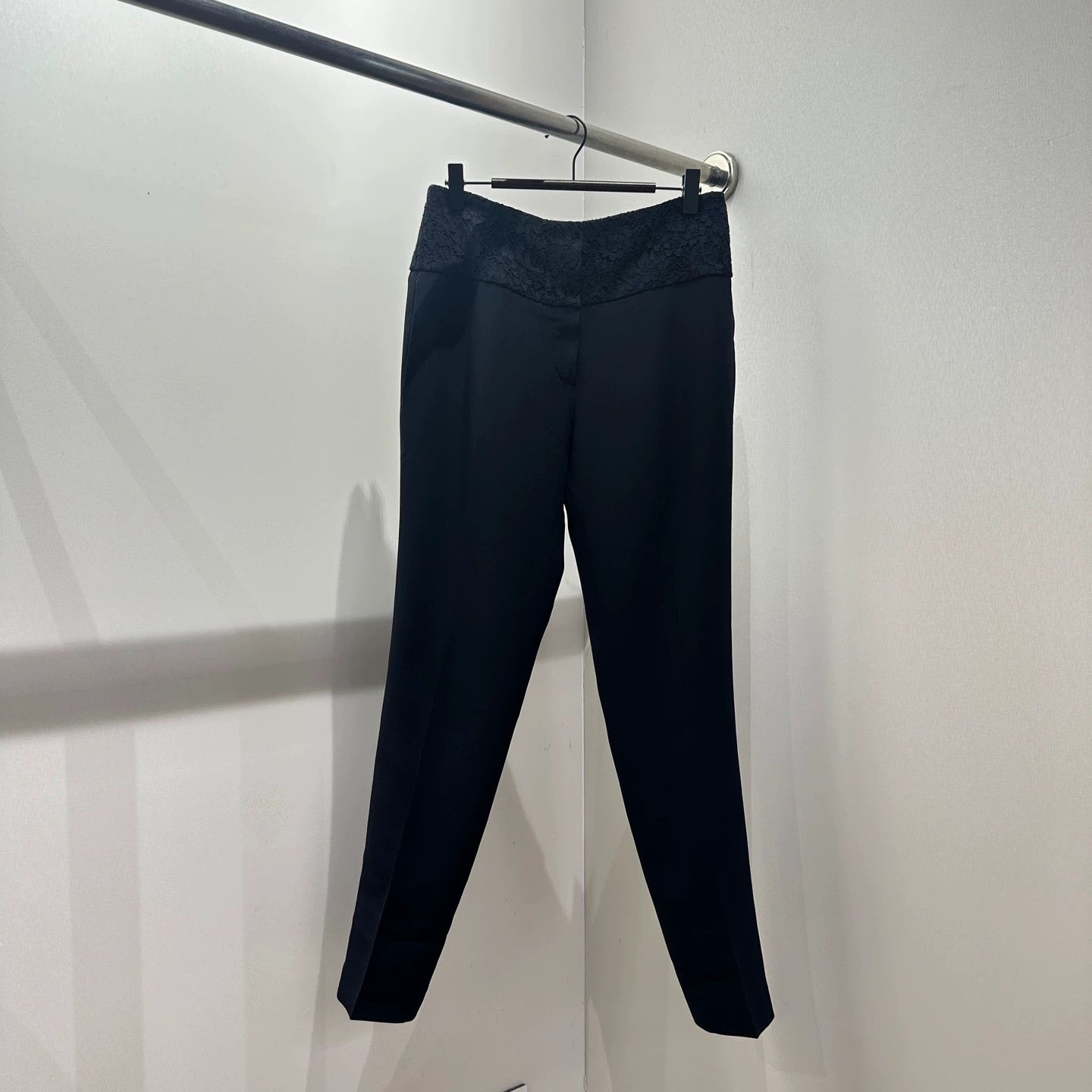 Christian Dior Monsieur Dior feb437 lace-wool silk trousers 36 Size 26" / US 2 / IT 38 - 1 Thumbnail