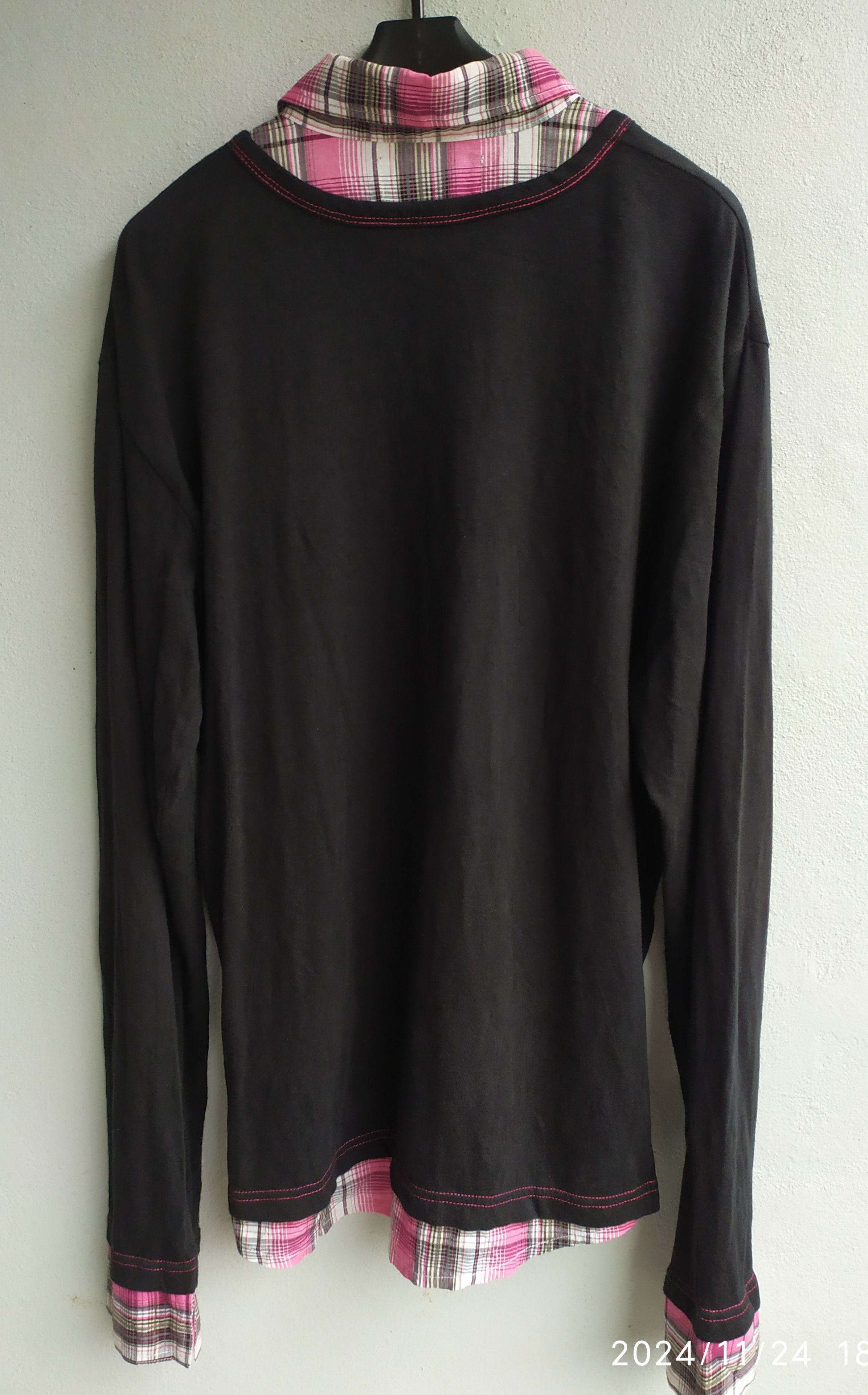 If Six Was Nine × Japanese Brand × KMRii Japanese Collins Poem Double Layer Shirt Size US L / EU 52-54 / 3 - 7 Thumbnail
