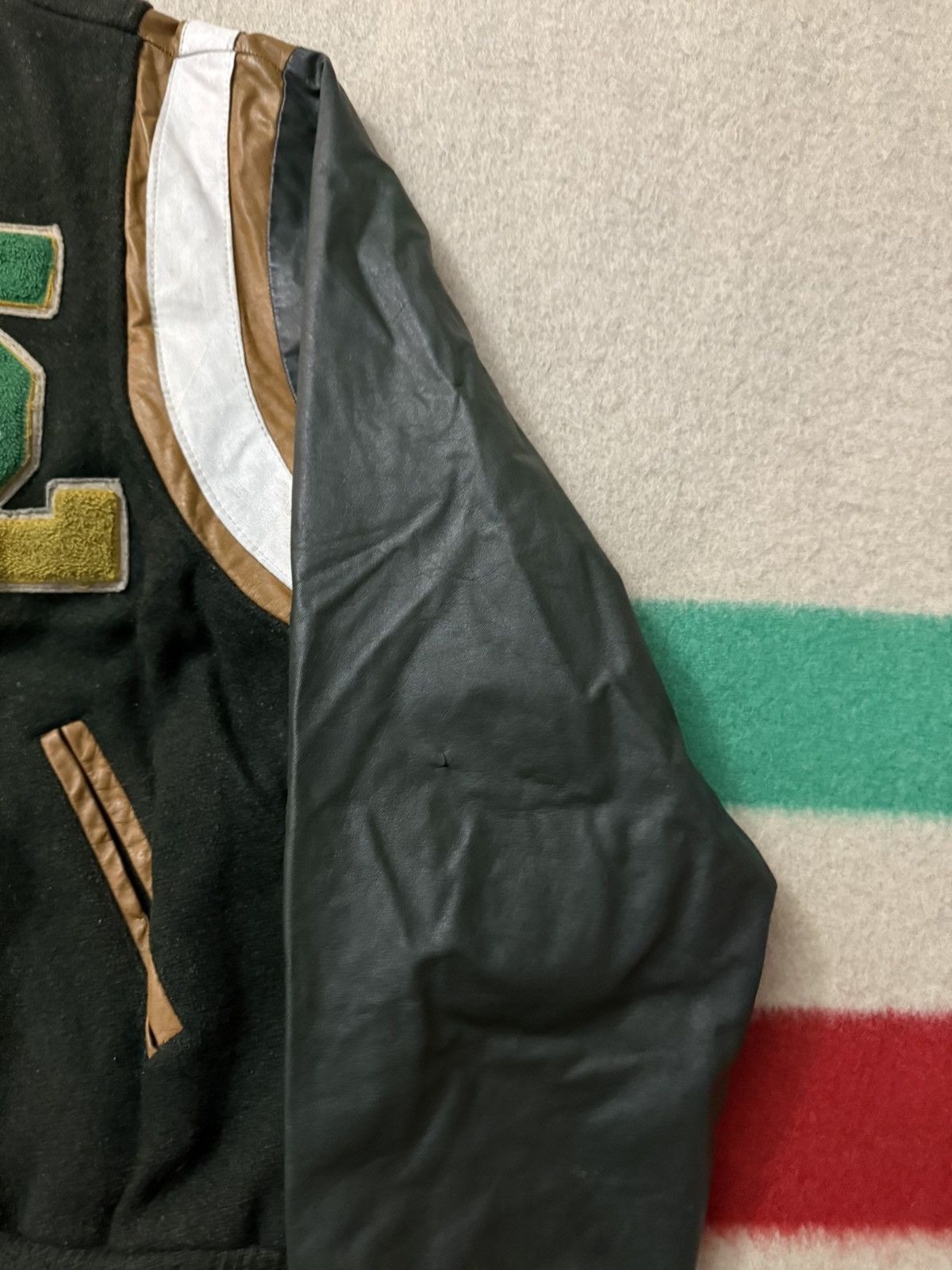 Vintage Vintage 60s 70s SL Teddy Varsity Jacket Small Saint Laurent Size US S / EU 44-46 / 1 - 11 Thumbnail