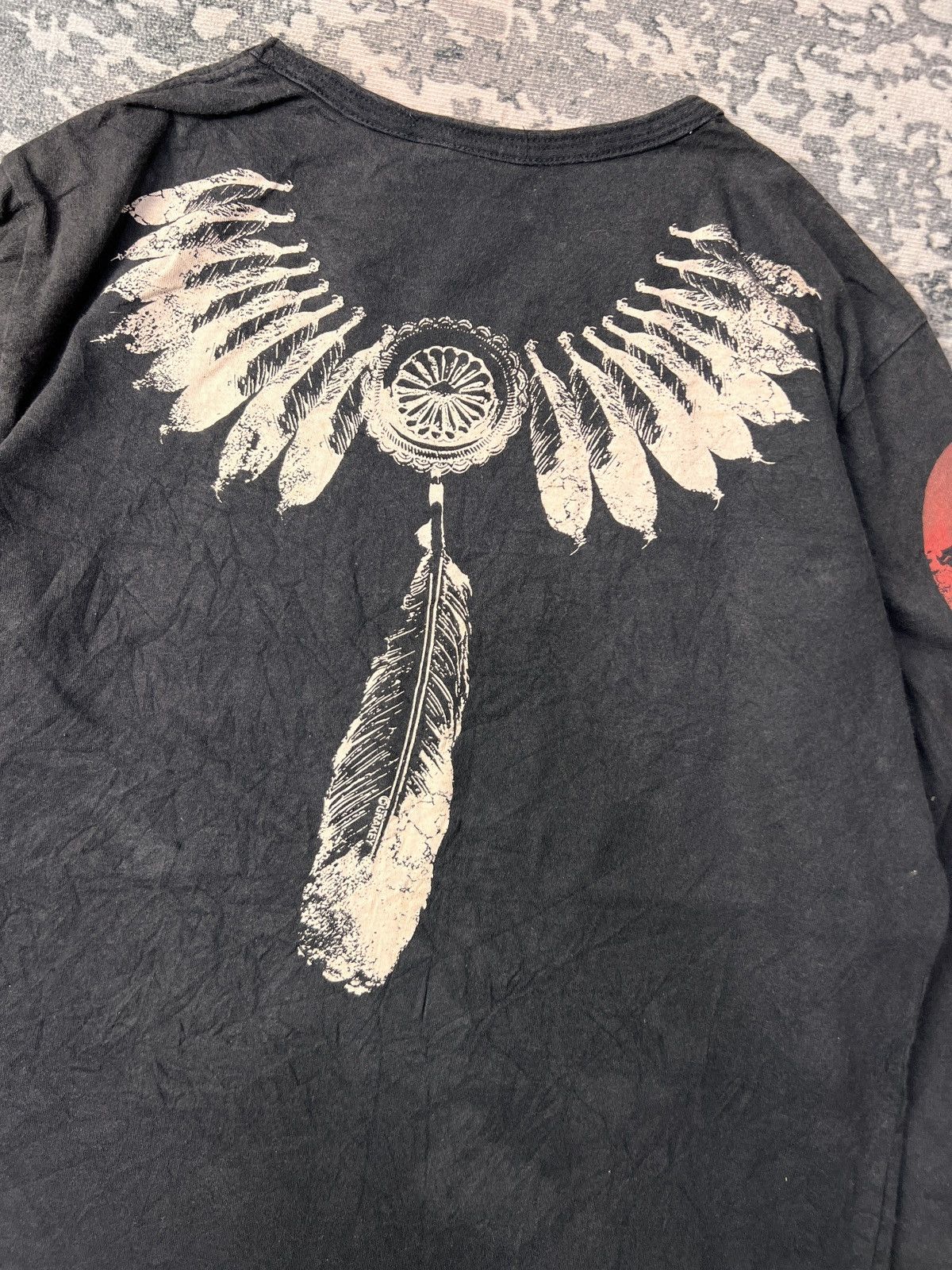 Dulcamara Japan Genorimo Grakey Feathers Tribal Ls Tshirt Size US L / EU 52-54 / 3 - 3 Thumbnail