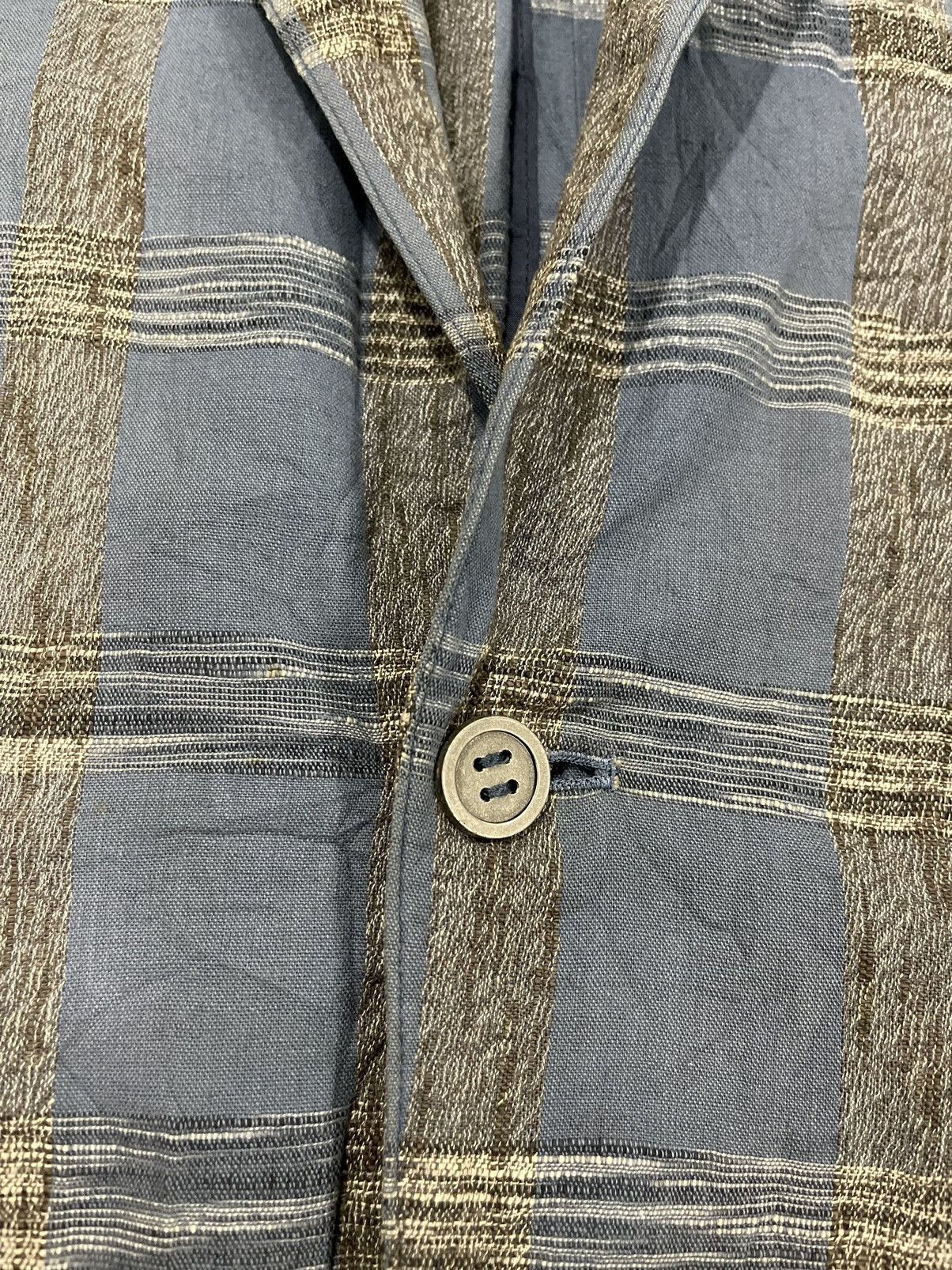 Vintage VINTAGE ISSEY MIYAKE TARTAN COAT JACKET Size US M / EU 48-50 / 2 - 8 Thumbnail