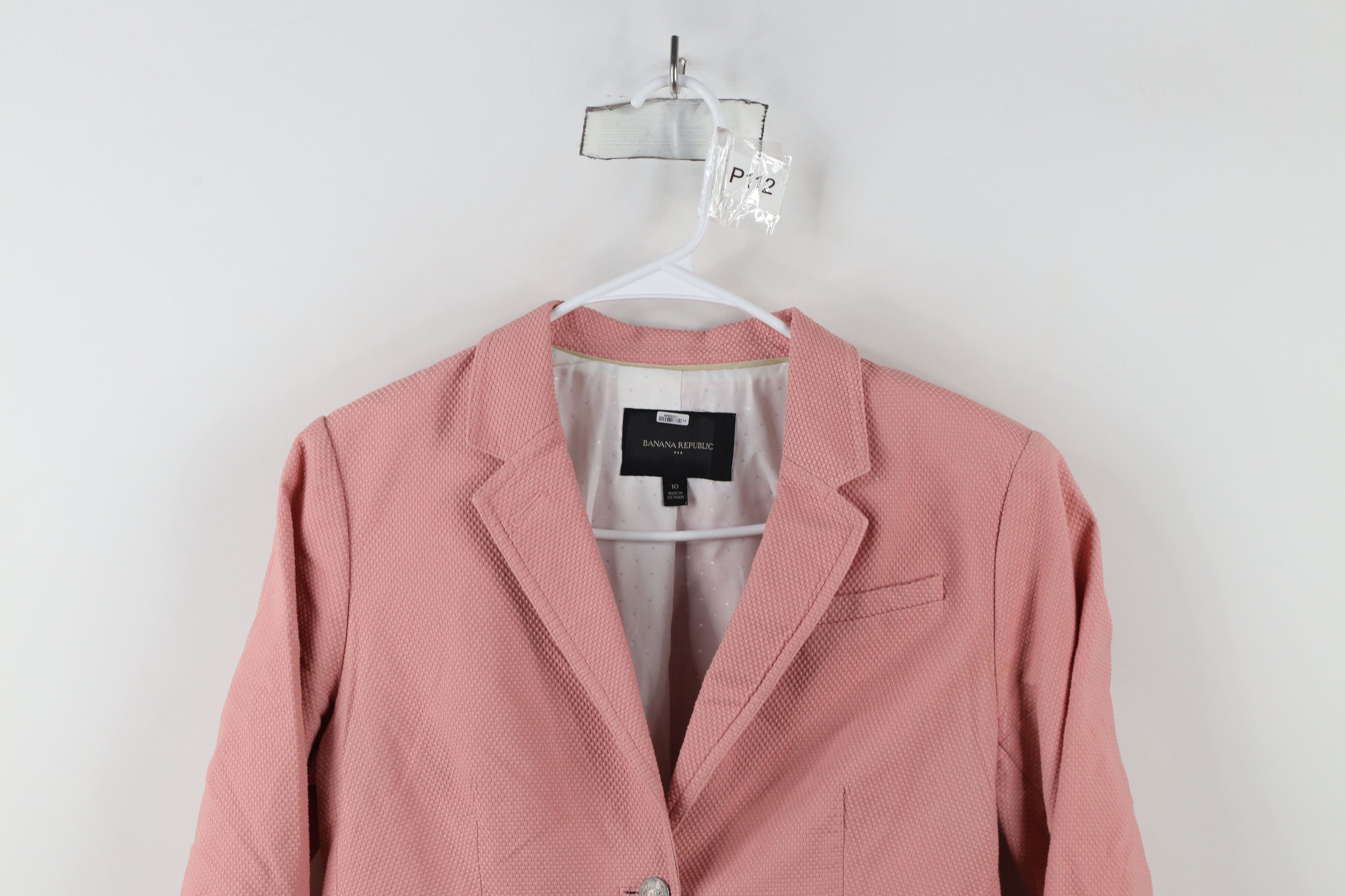 Banana Republic × Vintage Banana Republic Academy Blazer Jacket Suit Coat Pink Size L / US 10 / IT 46 - 2 Thumbnail