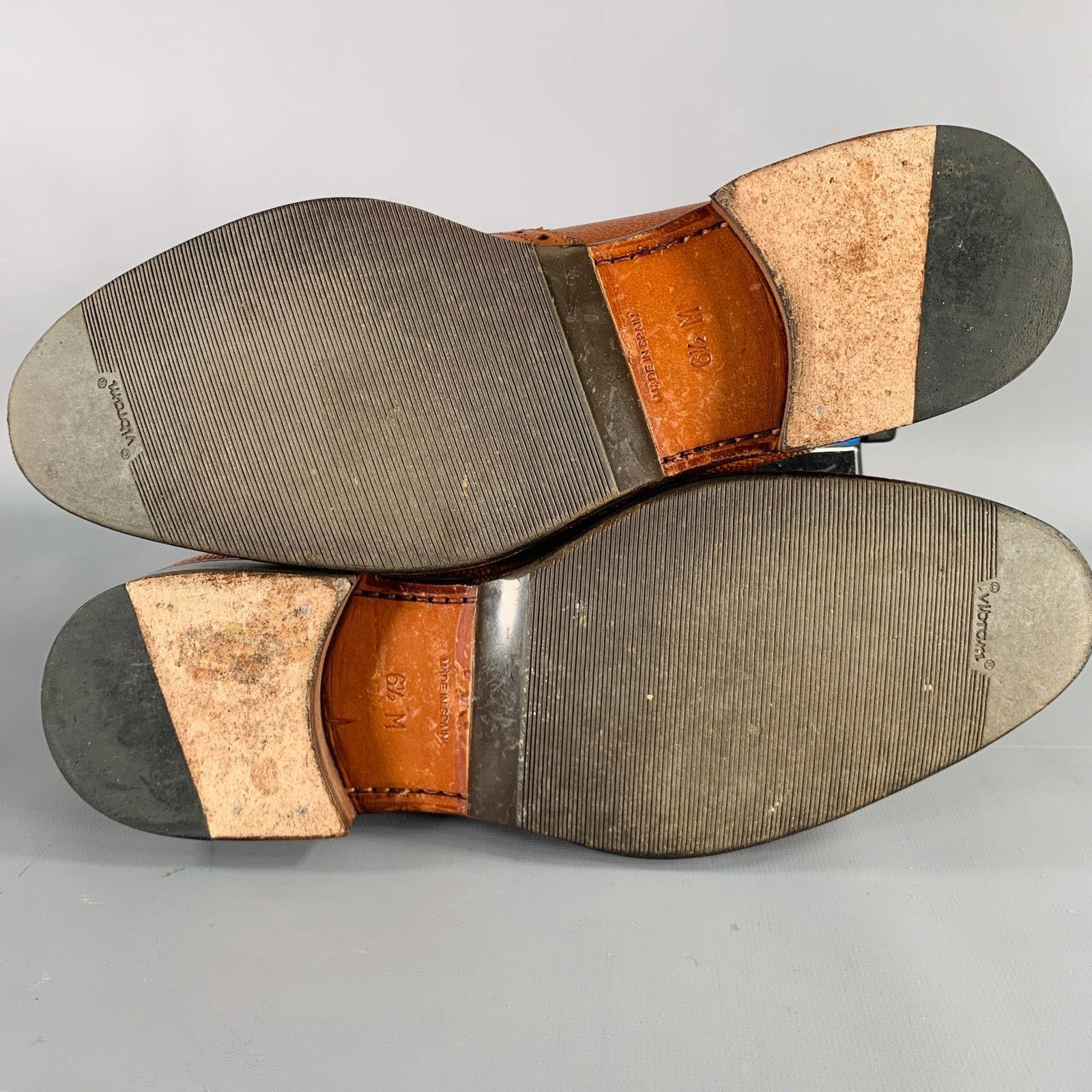 Phineas Cole PHINEAS COLE Size 7.5 Tan Perforated Leather Wingtip Boots Size US 7.5 / EU 40-41 - 6 Thumbnail