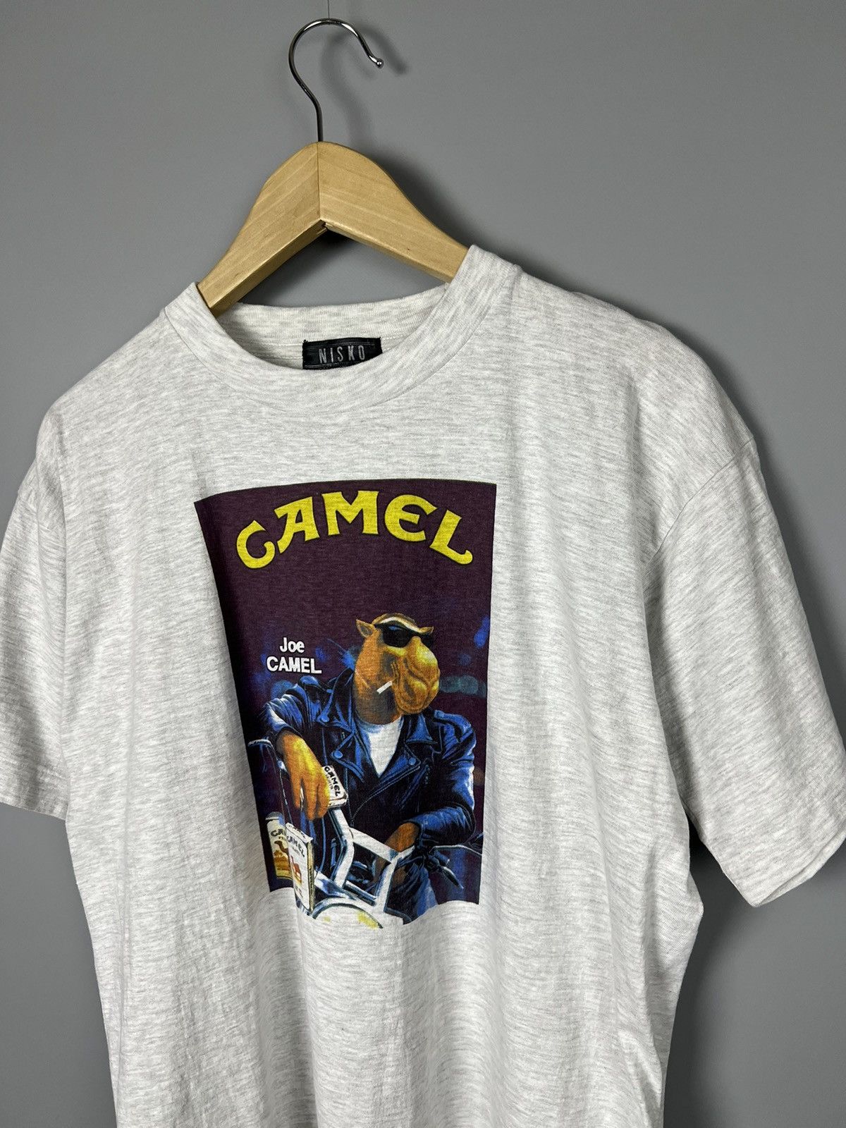 Camel S-M CAMEL Joe Camel on a motorcycle vintage tee Size US S / EU 44-46 / 1 - 2 Thumbnail