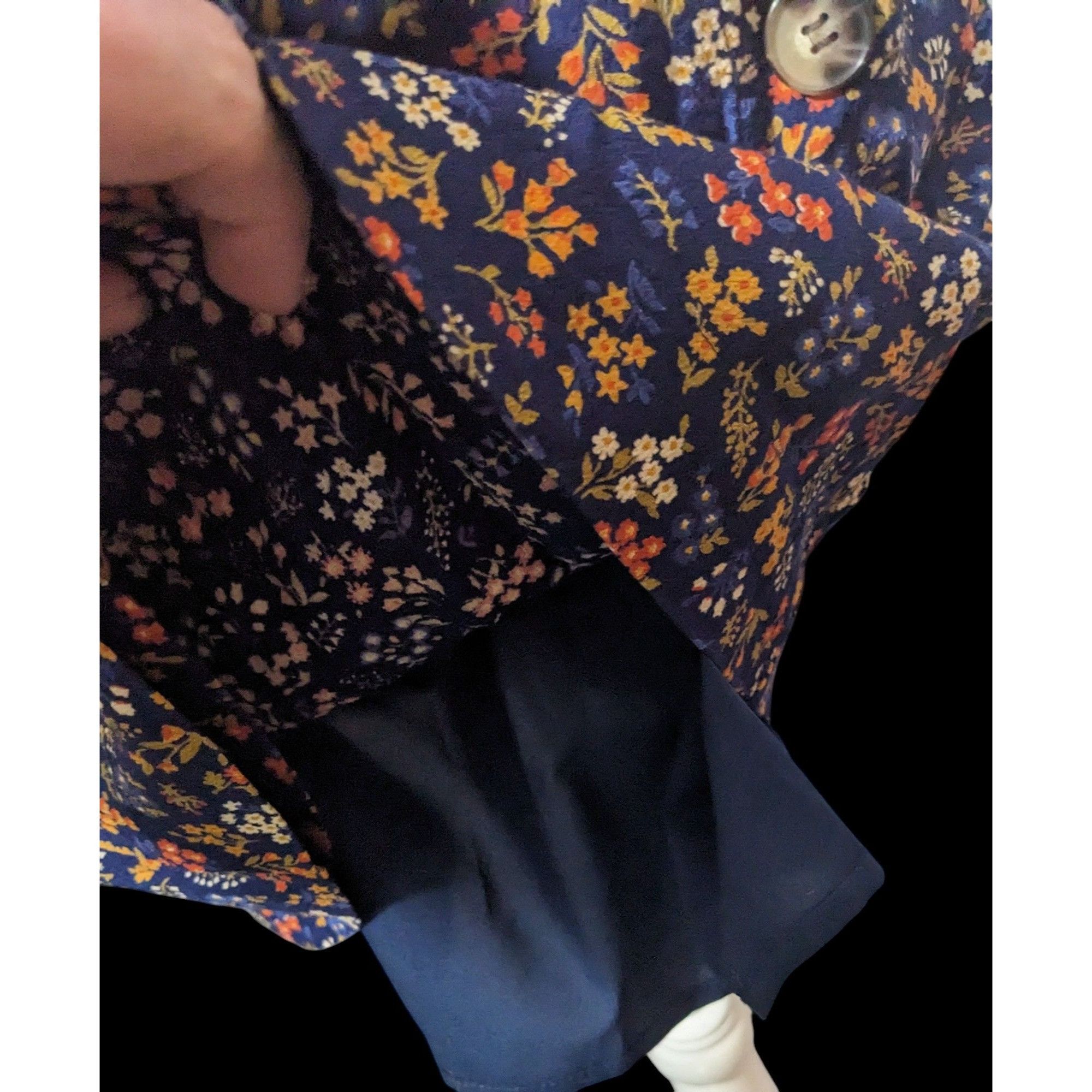 Madewell Madewell Blue Floral Cottagecore A-Line Mini Skirt Size 26" / US 2 / IT 38 - 5 Thumbnail