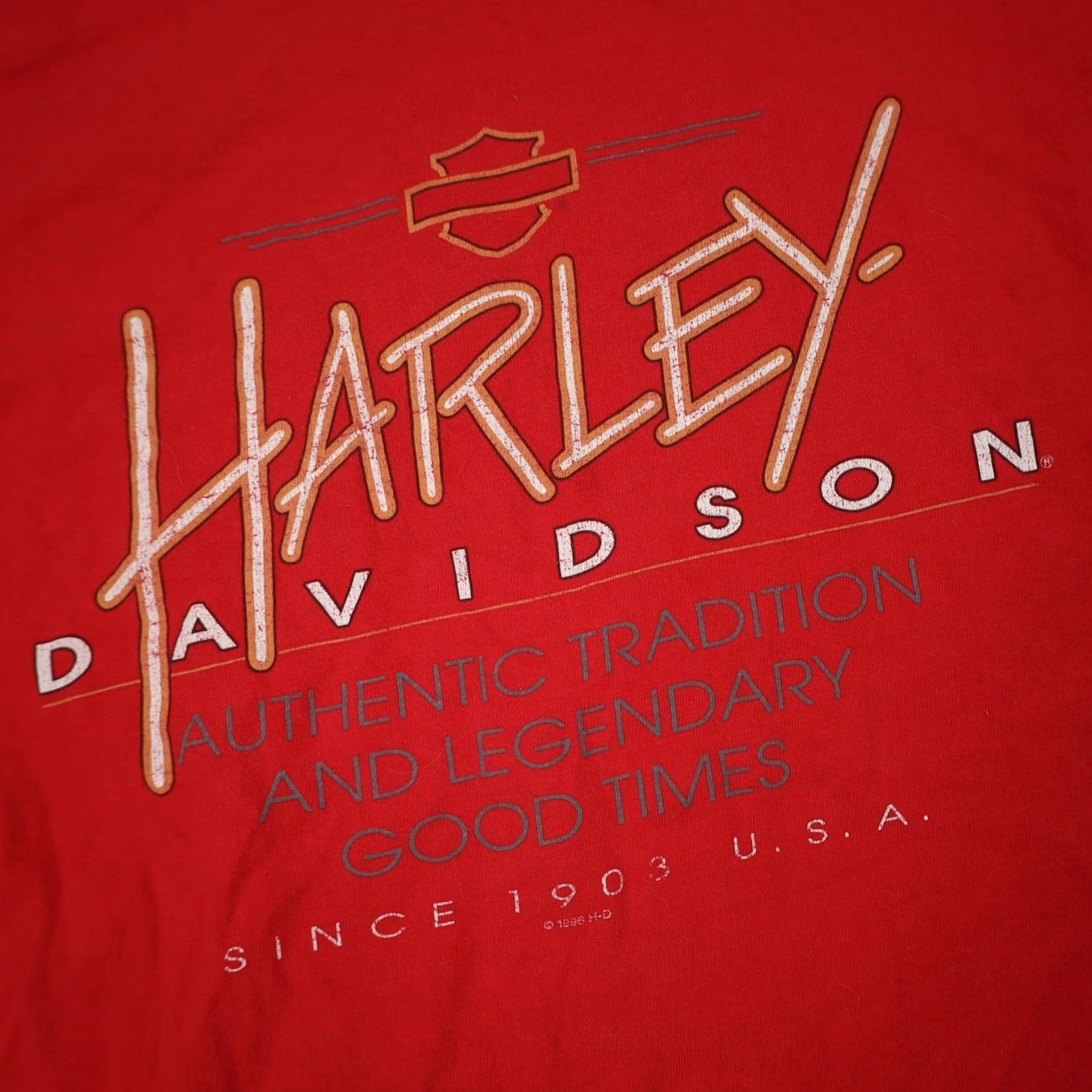 Harley Davidson VINTAGE Harley-Davidson of Las Vegas Graphic T Shirt Mens L Red 21.5"x28.5" Size US L / EU 52-54 / 3 - 3 Thumbnail