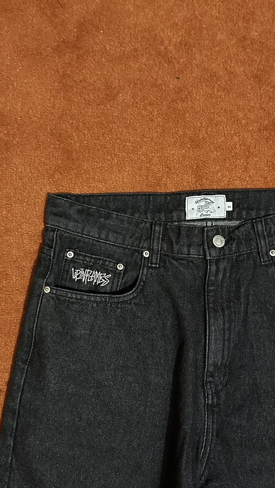 Other Up In Flames Black Denim Jeans Size US 30 / EU 46 - 4 Thumbnail