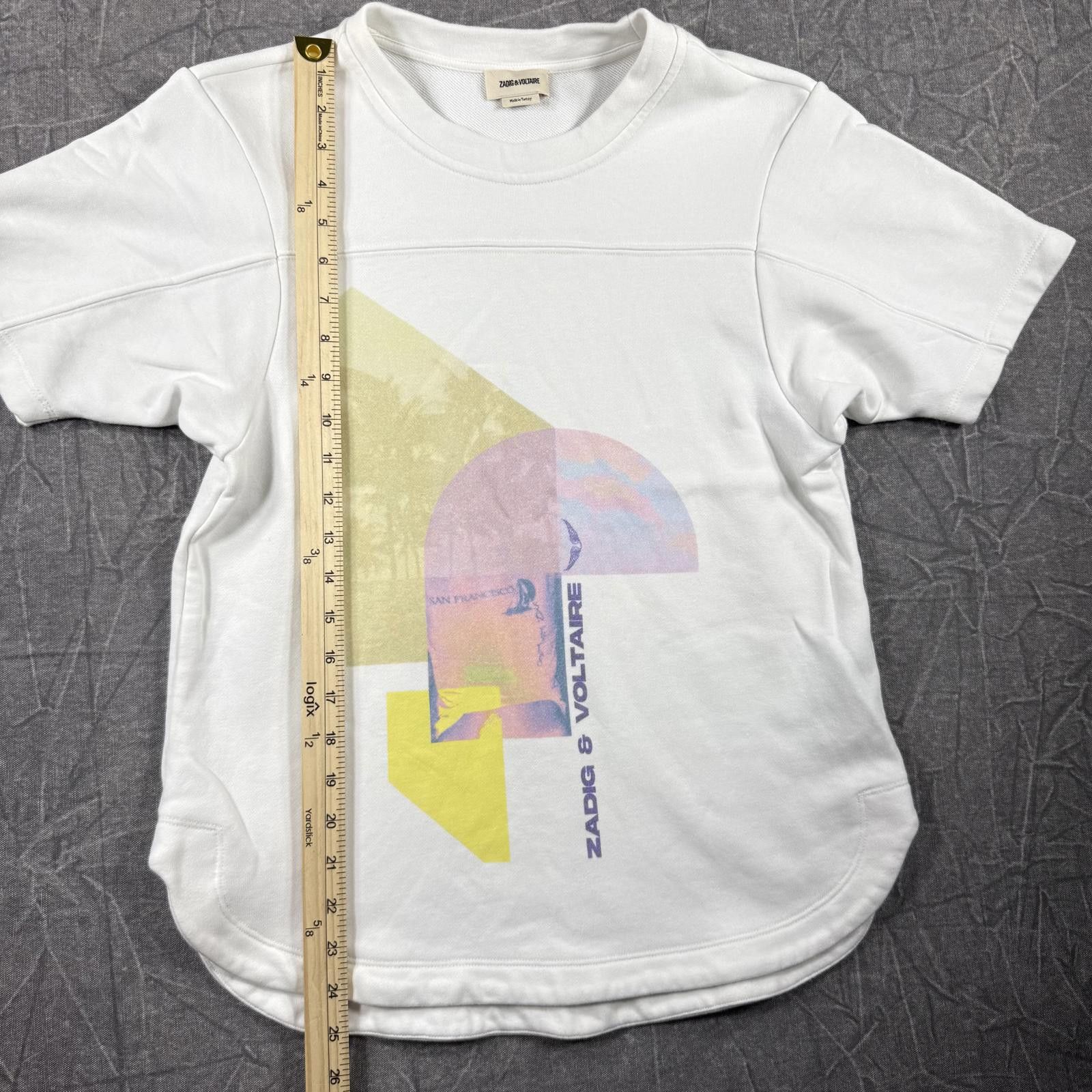 Zadig & Voltaire Zadig & Voltaire Shirt Women's S Bow Mo Terry Palmier Tee Size S / US 4 / IT 40 - 2 Thumbnail