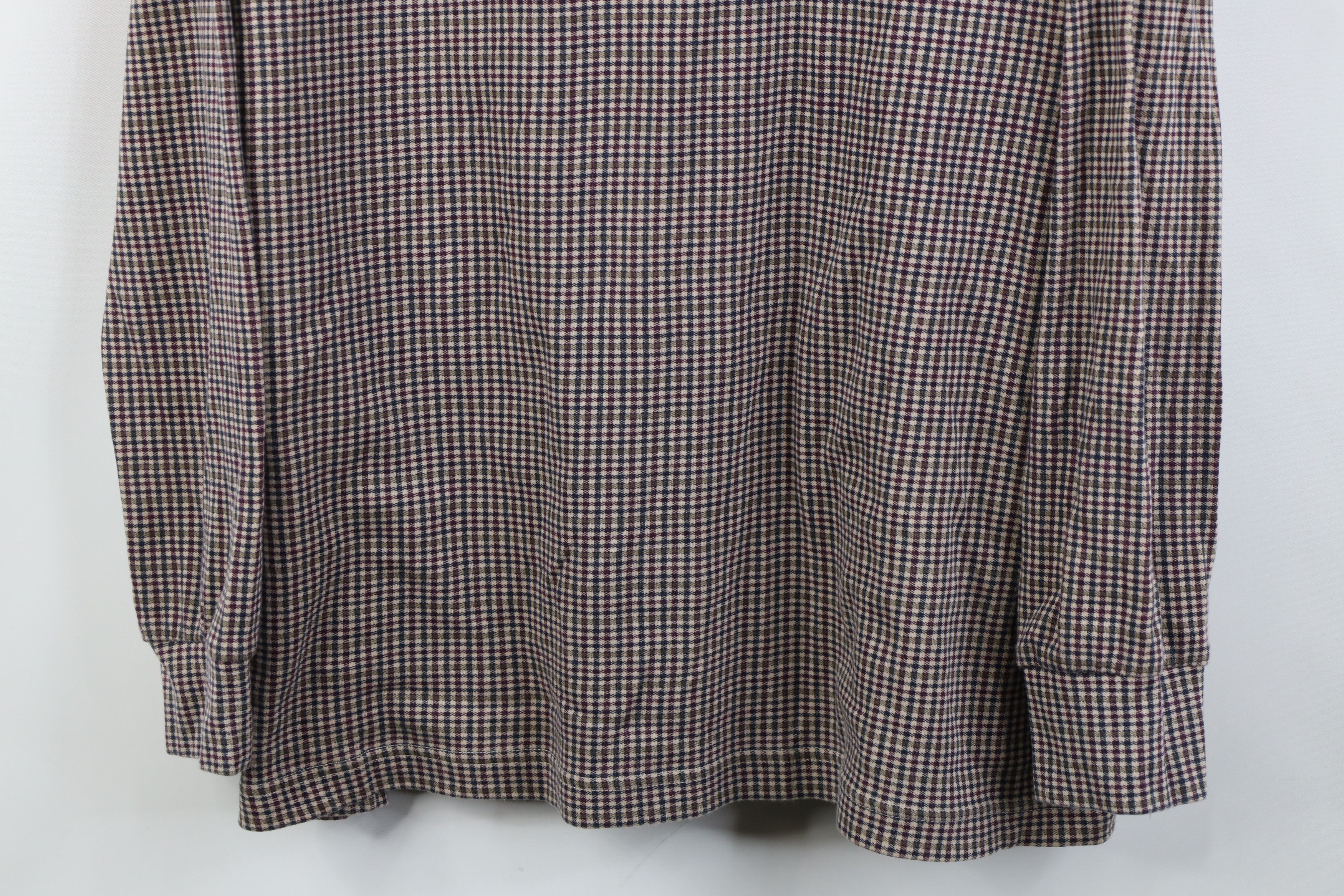 Vintage Vintage 90s Streetwear Long Sleeve Turtleneck T-Shirt Plaid Size XXL / US 16-18 / IT 52-54 - 3 Thumbnail