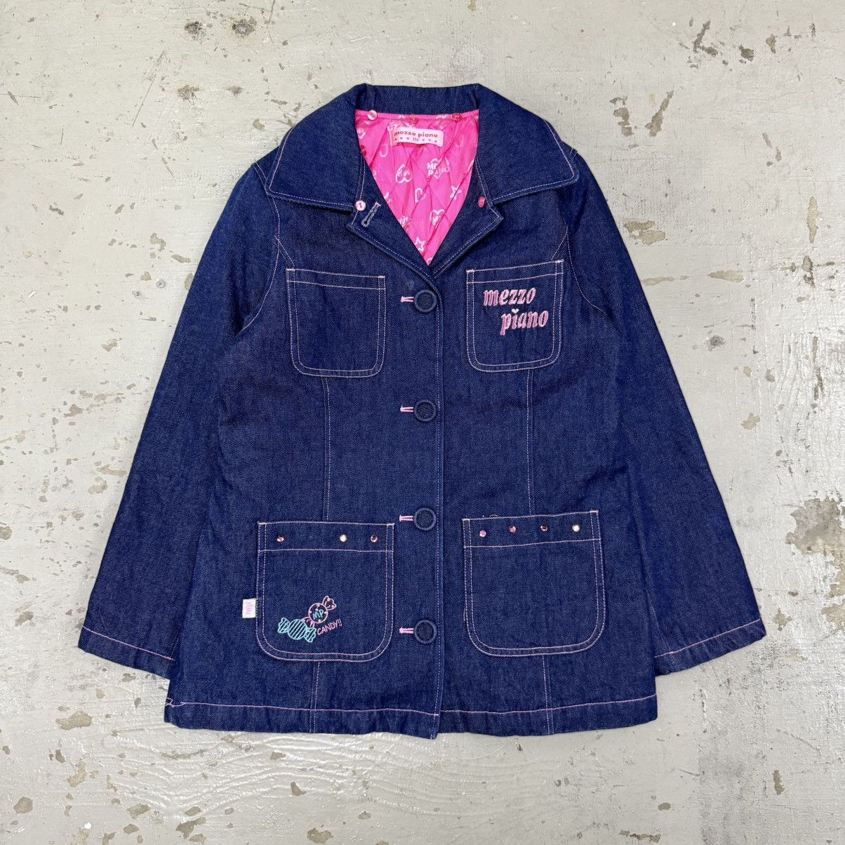 Hysteric Glamour 2000s Mezzo Piano Denim Blazer Hysteric Needles Size US S / EU 44-46 / 1 - 1 Thumbnail