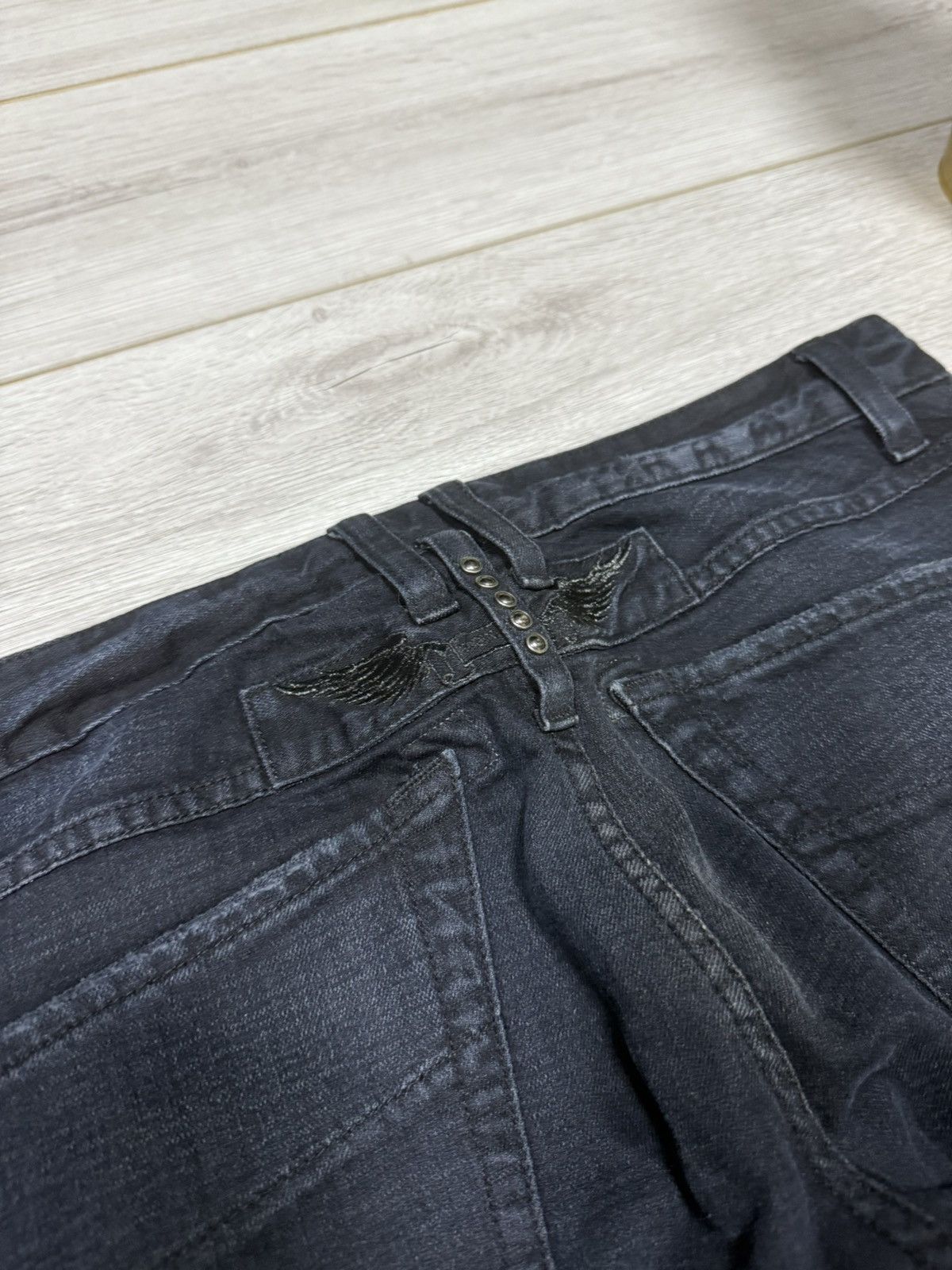Robins Jeans Robins Jean vintage USA denim pants jeans biker tears Size US 32 / EU 48 - 7 Thumbnail