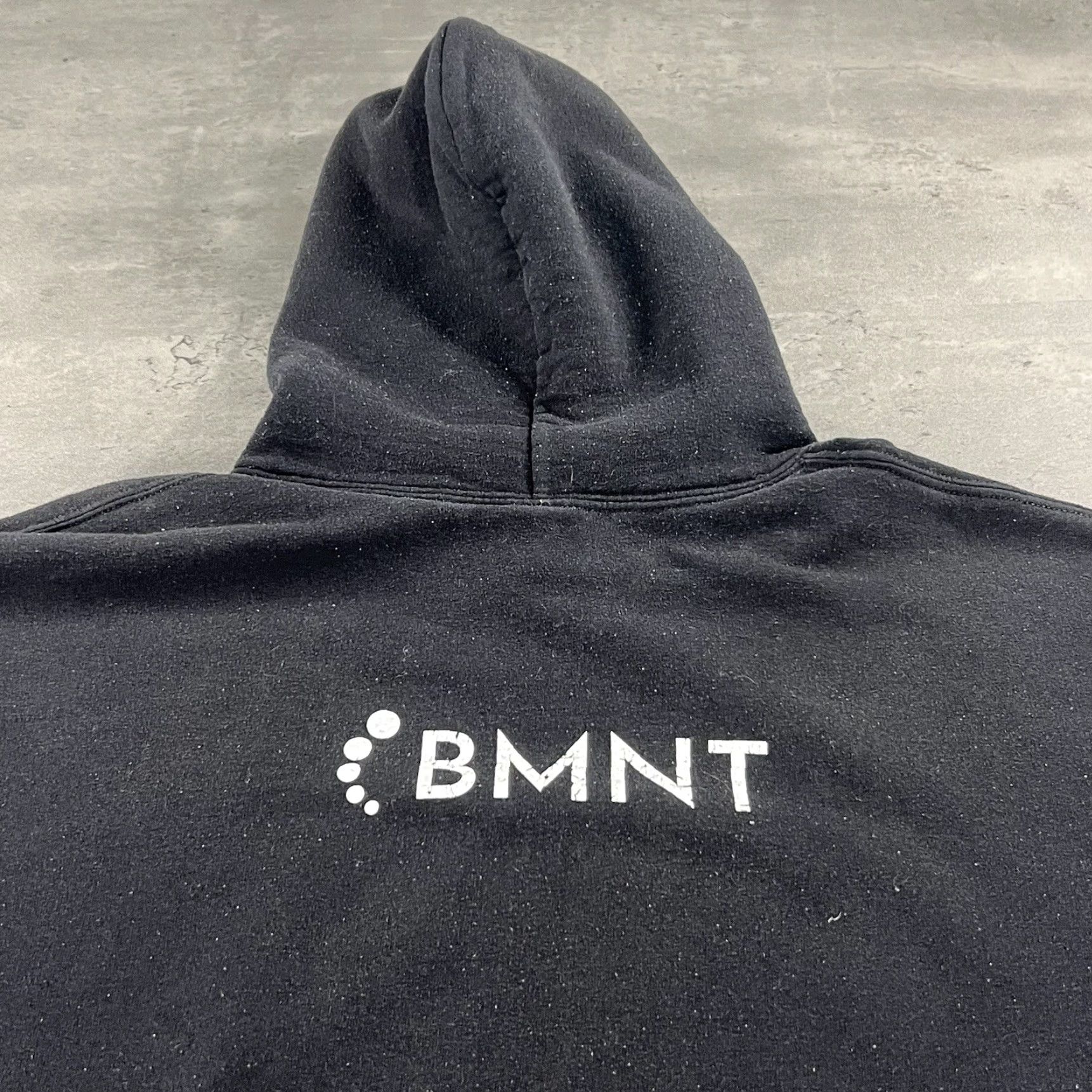 Vintage Grunt Style Hoodie Mens XL Black White Sweatshirt Army Military USA Flag Moon Size US XL / EU 56 / 4 - 5 Thumbnail