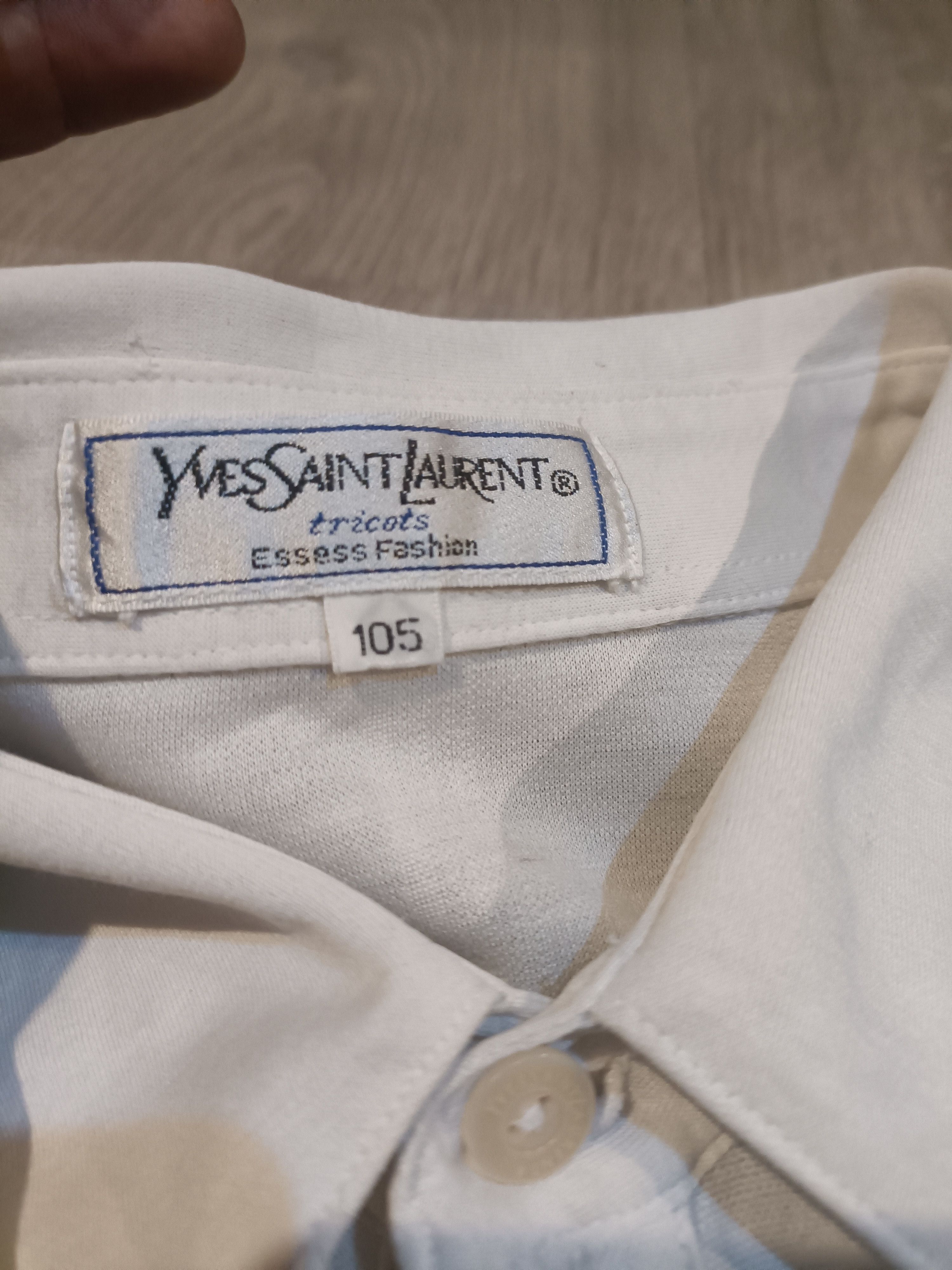 Levi's Vintage Clothing × Yves Saint Laurent Vintage Yves Saint laurent YSL Striped Pullover L/S Shirt Size US L / EU 52-54 / 3 - 4 Thumbnail