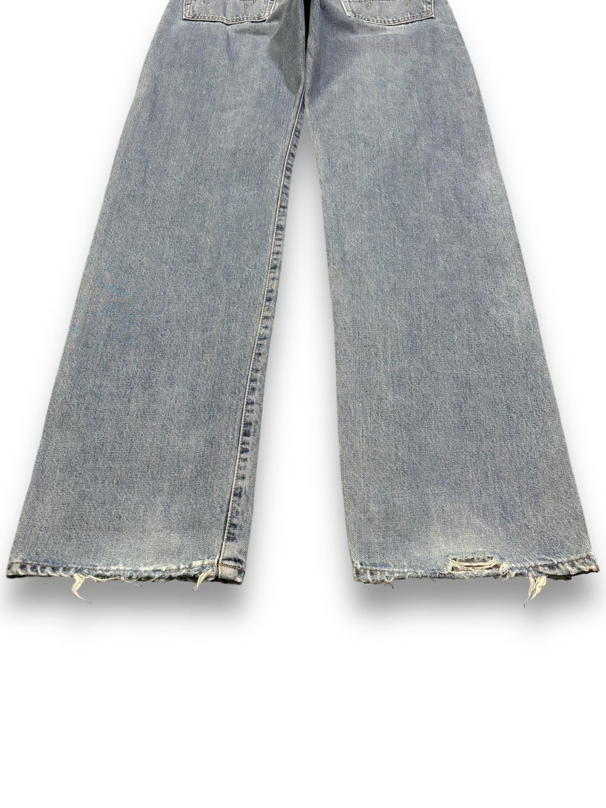 Edwin Vintage Edwin 505X Selvedge Blue Washed Straight Leg Jeans Size US 30 / EU 46 - 15 Thumbnail