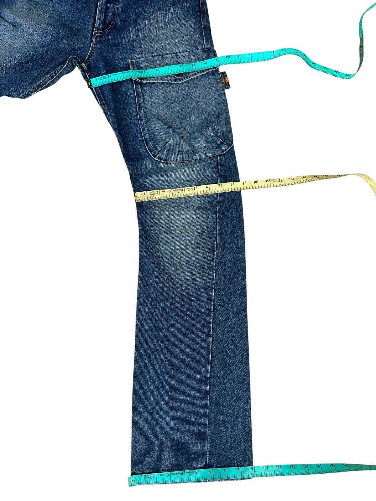 291295=Homme 291295 HOMME Cargo Denim Flare Jeans Size US 30 / EU 46 - 5 Thumbnail
