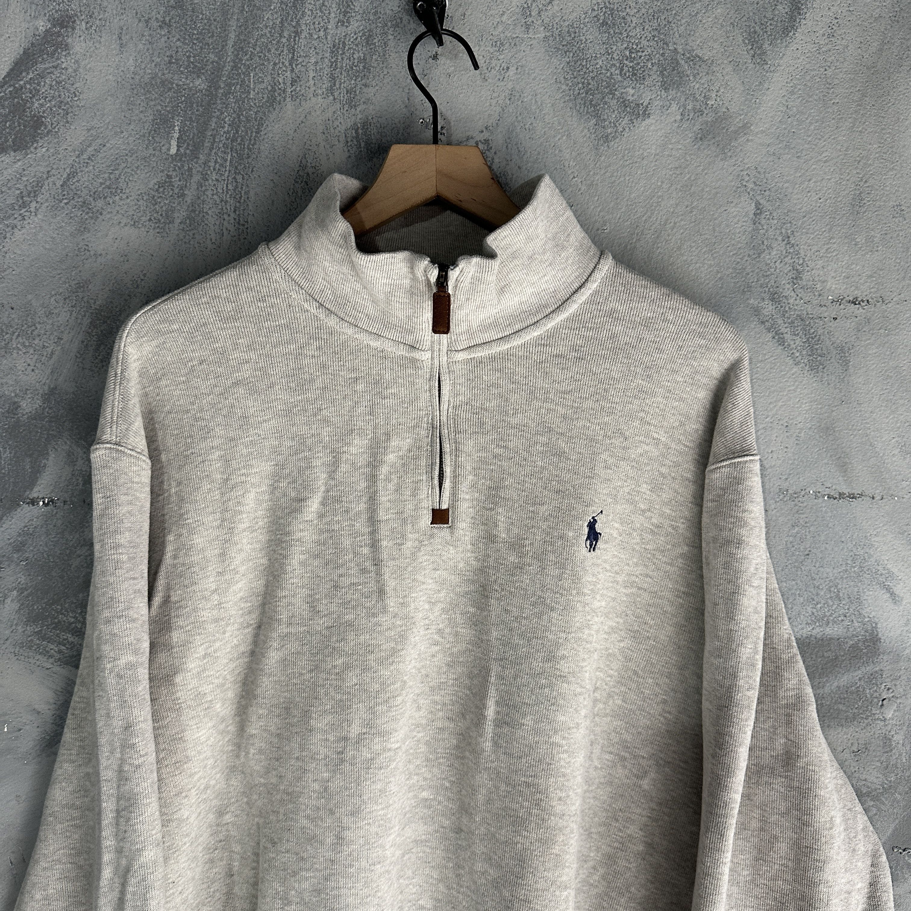 Polo Ralph Lauren Polo Ralph Lauren Quarter Zip Sweatshirt Mens 2XL Grey Size US XXL / EU 58 / 5 - 1 Thumbnail
