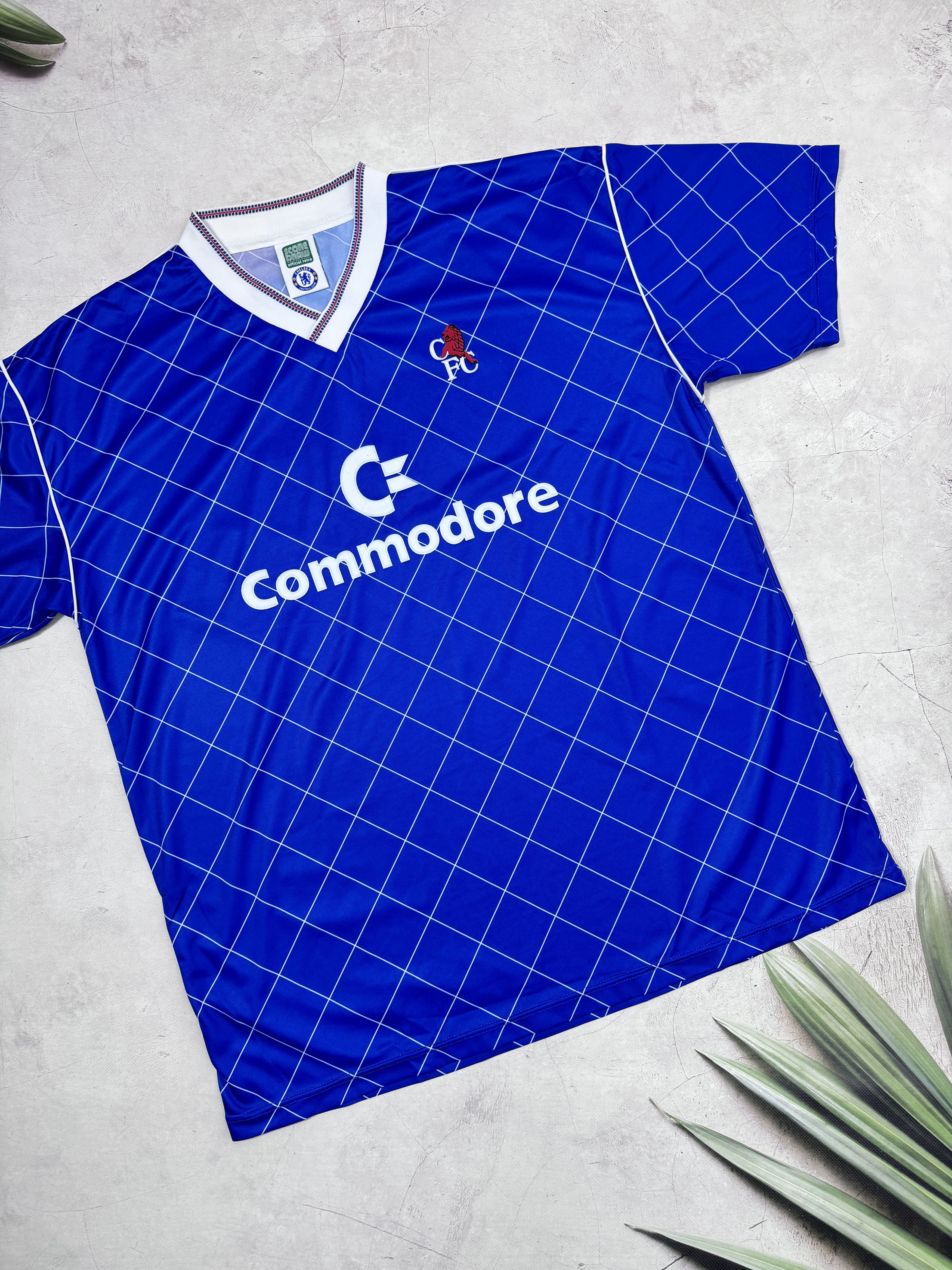 Chelsea Soccer 1987-89 Chelsea Home Shirt by Score Draw Size US XXL / EU 58 / 5 - 4 Thumbnail