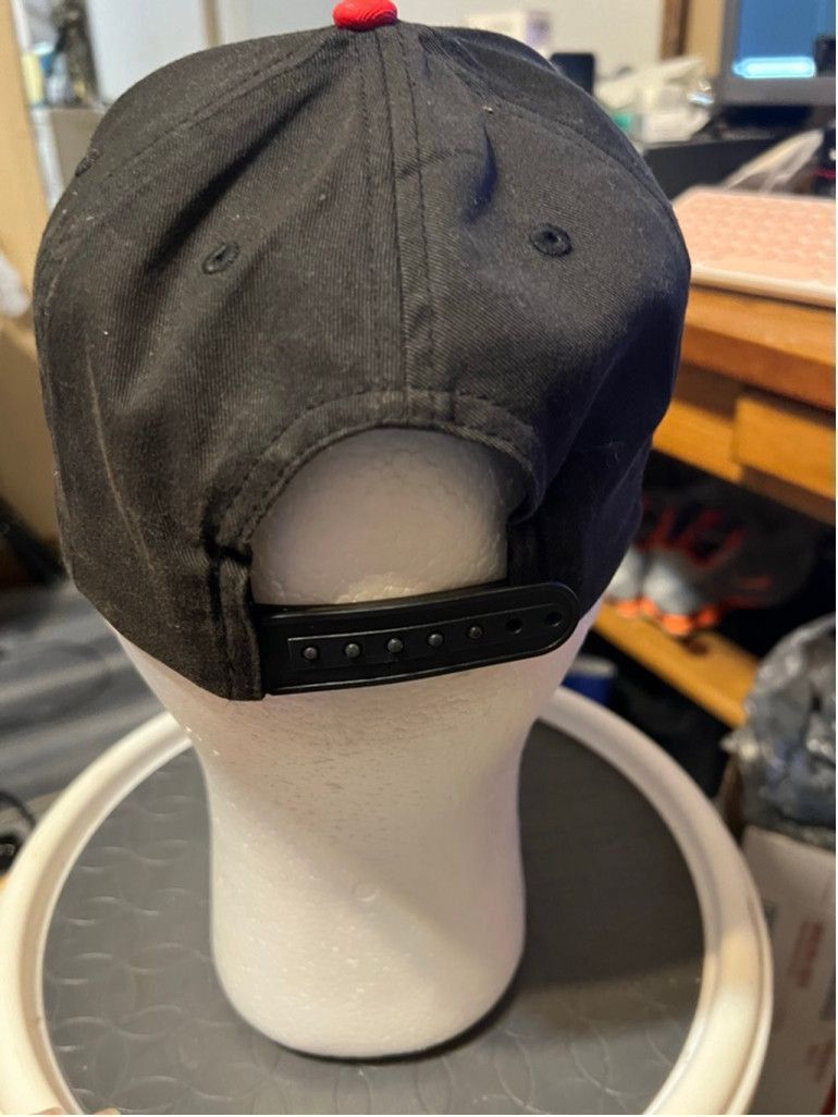 Other Men's Snap-on One Size Black Red Snapback Hat Size ONE SIZE - 3 Thumbnail