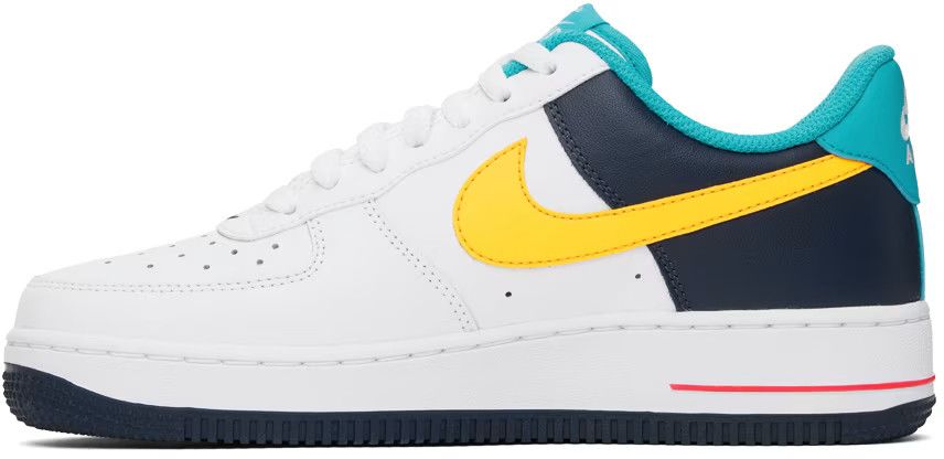 Nike Nike White & Blue Air Force 1 '07 Sneakers Size US 11.5 / EU 44-45 - 2 Thumbnail