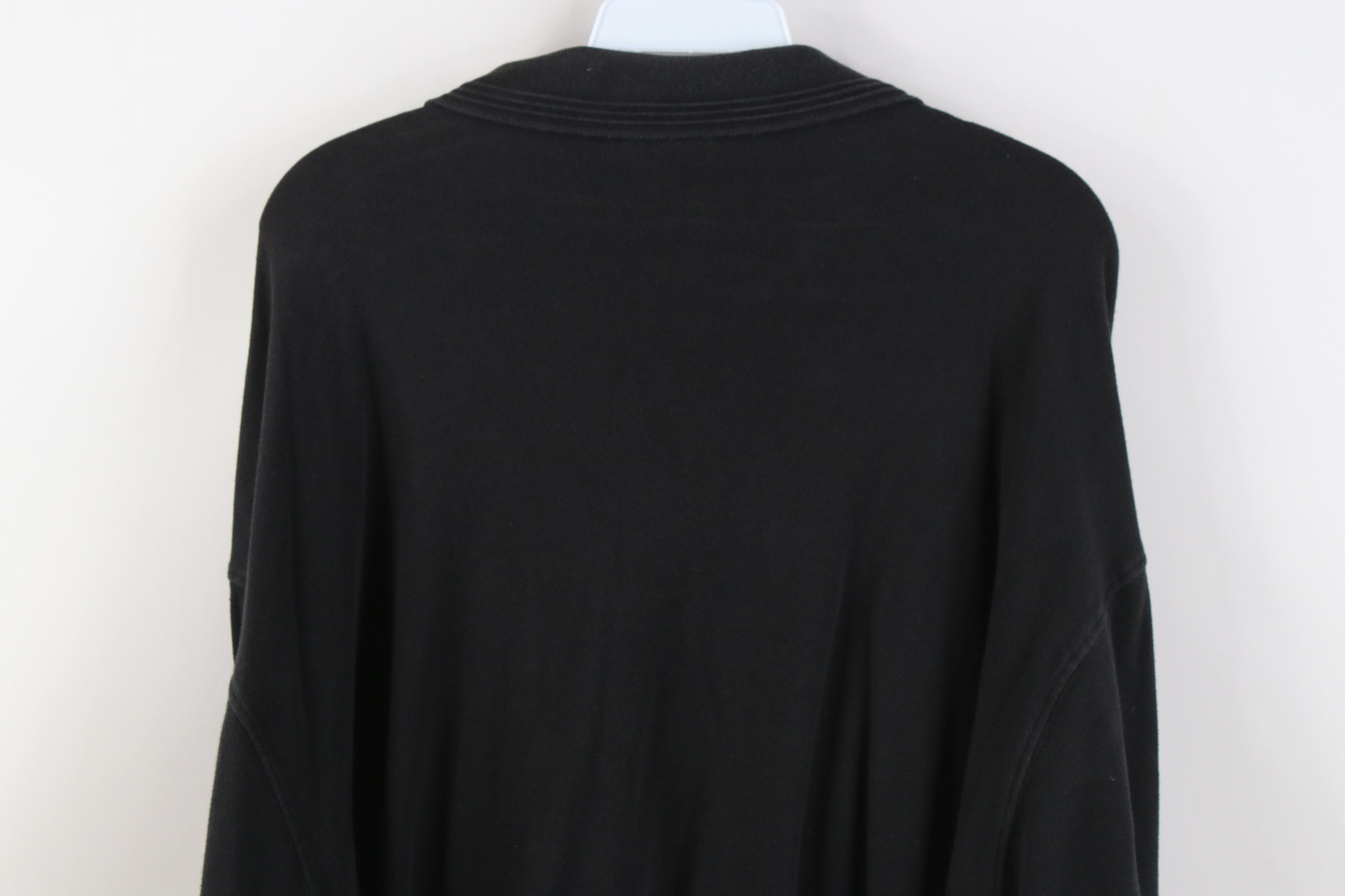 Vintage Vintage 90s Streetwear Long Sleeve Rugby Polo Shirt Black Size US XXL / EU 58 / 5 - 13 Thumbnail
