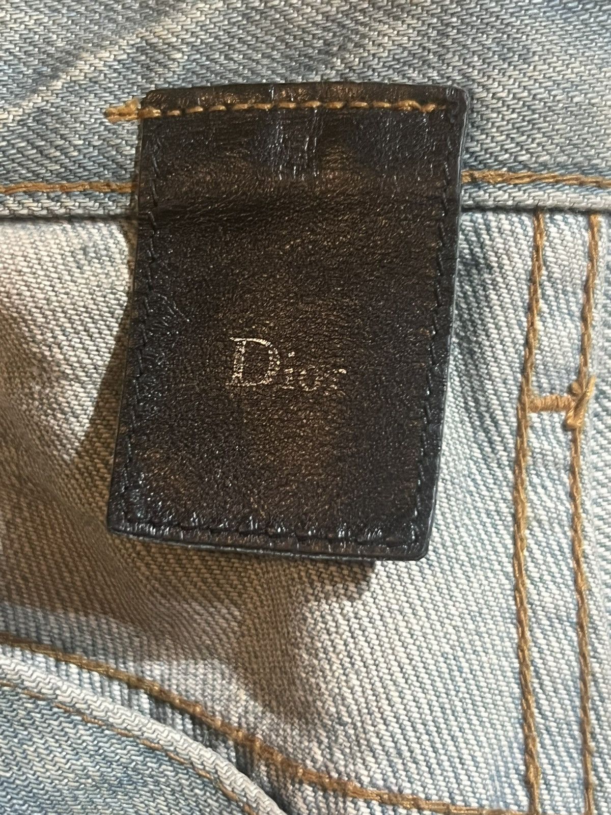 Dior × Hedi Slimane Dior Homme SS04 Strip Dirty Ice Bleu Claire Clawmark Denim Size US 29 - 8 Thumbnail