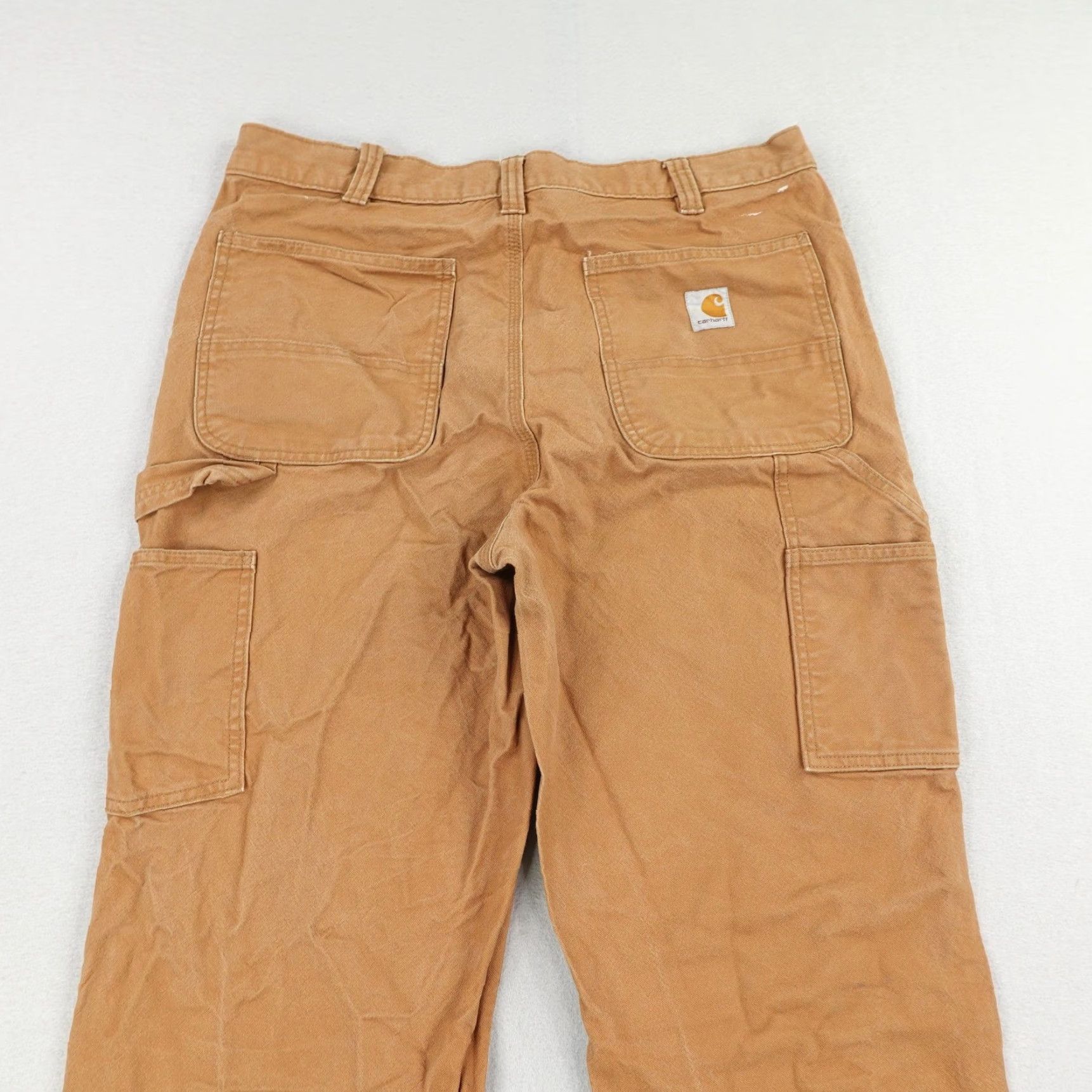Carhartt VINTAGE Carhartt Work Pants Mens 36x36 Relaxed Fit Brown Cotton Spandex Canvas Carpenter Durable Trousers Size US 36 / EU 52 - 7 Thumbnail