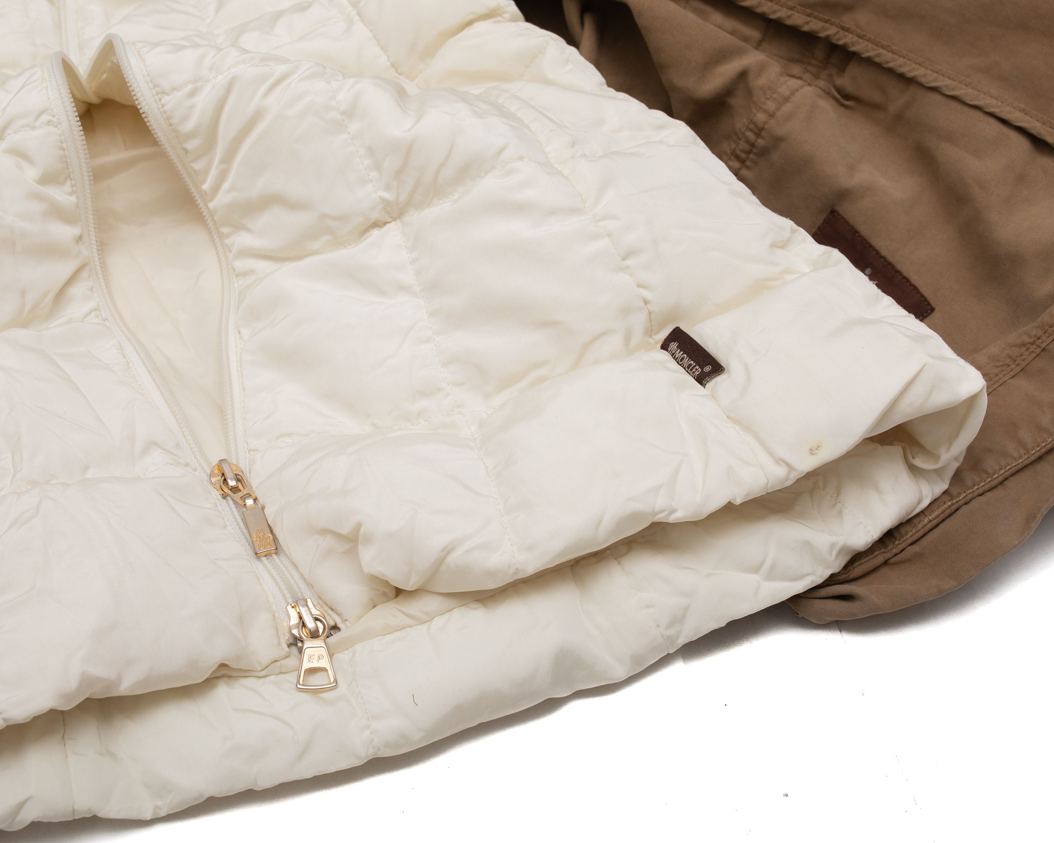 Moncler MONCLER Vintage Asymmetric 2 in 1 Down Jacket Size L / US 10 / IT 46 - 10 Thumbnail