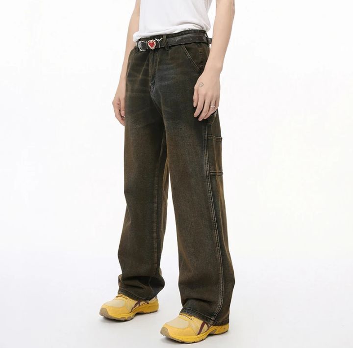 Japanese Brand × Jean Men's Denim Pants Loose Size US 31 - 5 Thumbnail