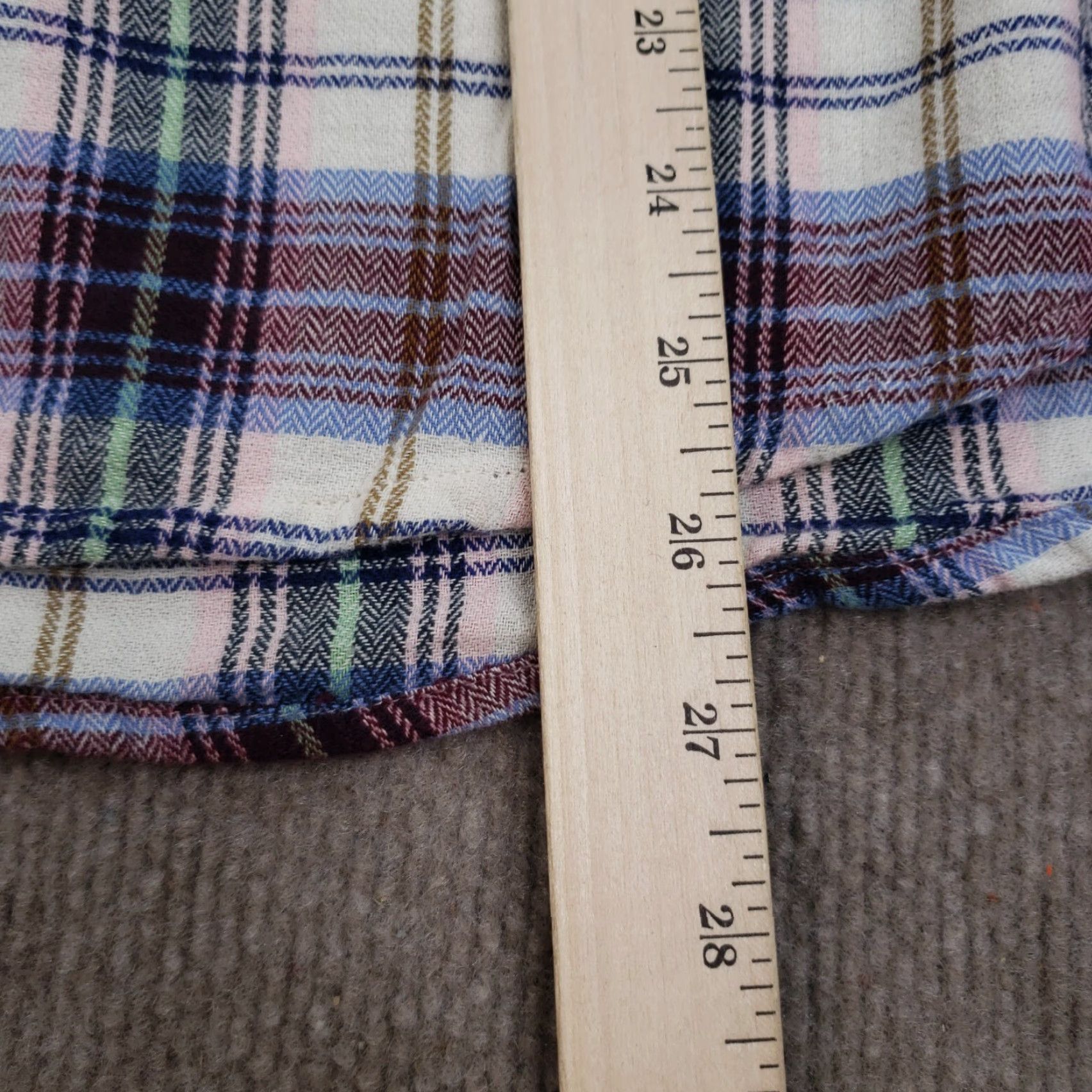 Lee Womens Flannel Shirt Small Lee Blue Pink White Plaid Long Sleeve Casual Size S / US 4 / IT 40 - 4 Thumbnail
