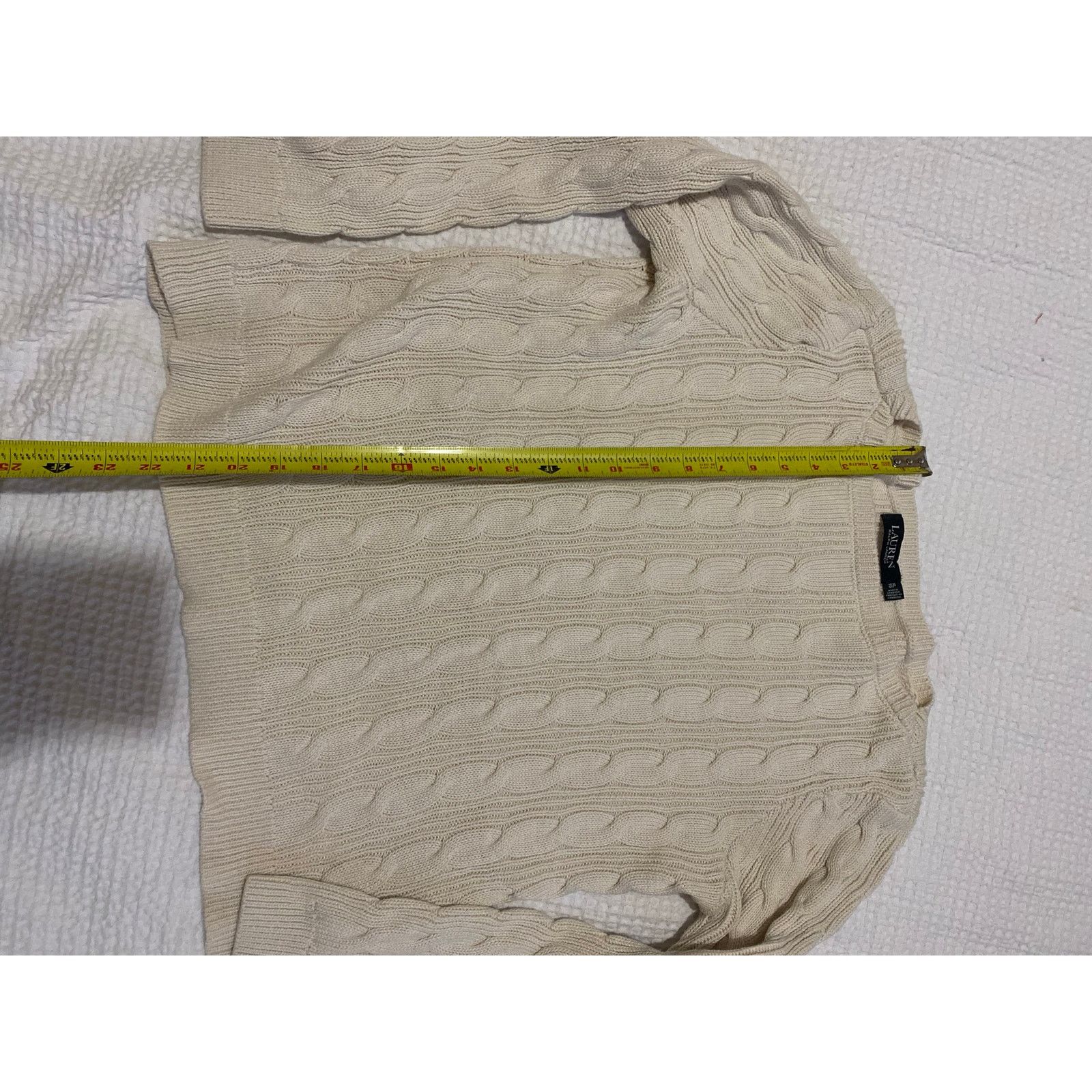 Lauren Ralph Lauren RALPH LAUREN Black Label White Cable Knit XL Size XL / US 12-14 / IT 48-50 - 5 Thumbnail