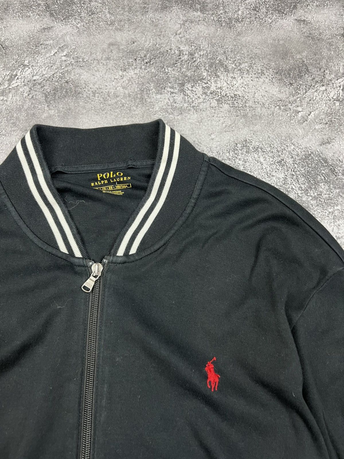 Polo Ralph Lauren Polo Ralph Lauren Black Zip Sweatshirt Size US XL / EU 56 / 4 - 4 Thumbnail