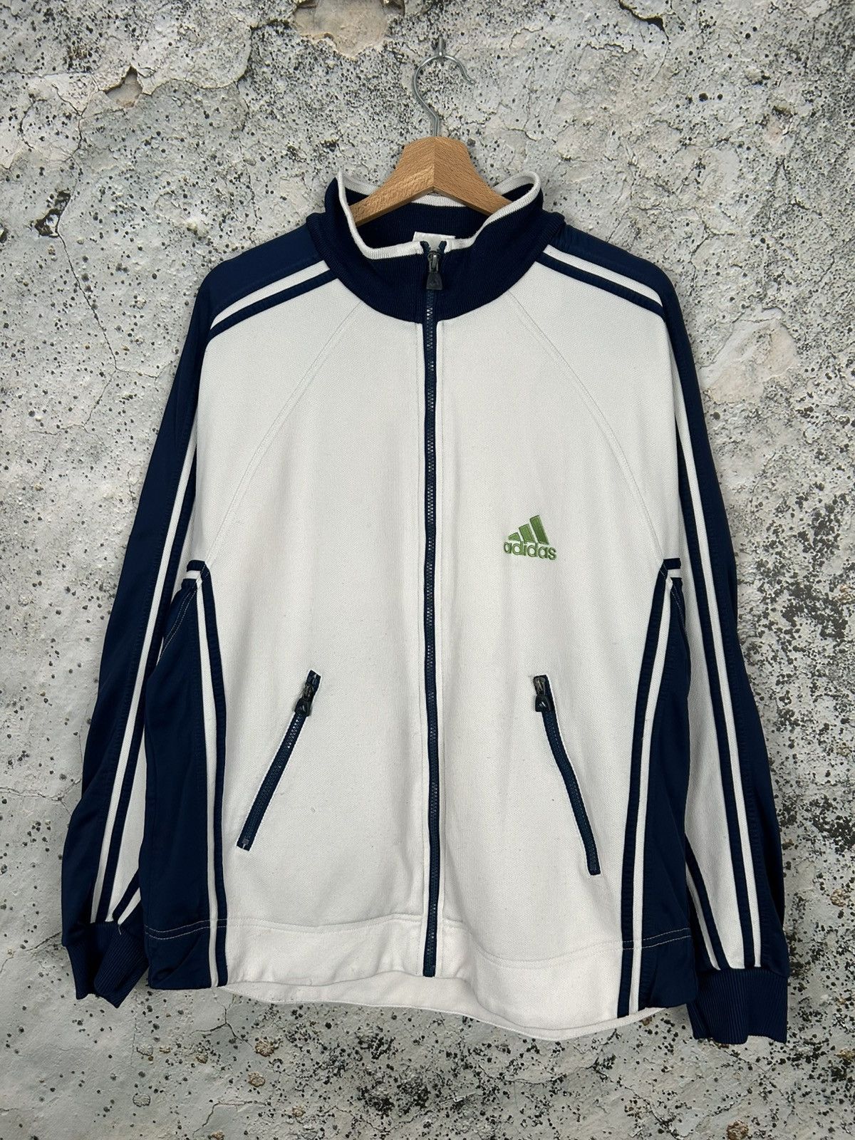 Adidas Vintage Adidas Sportswear 90s Zip Sweatshirt Streetwear Size US L / EU 52-54 / 3 - 1 Thumbnail