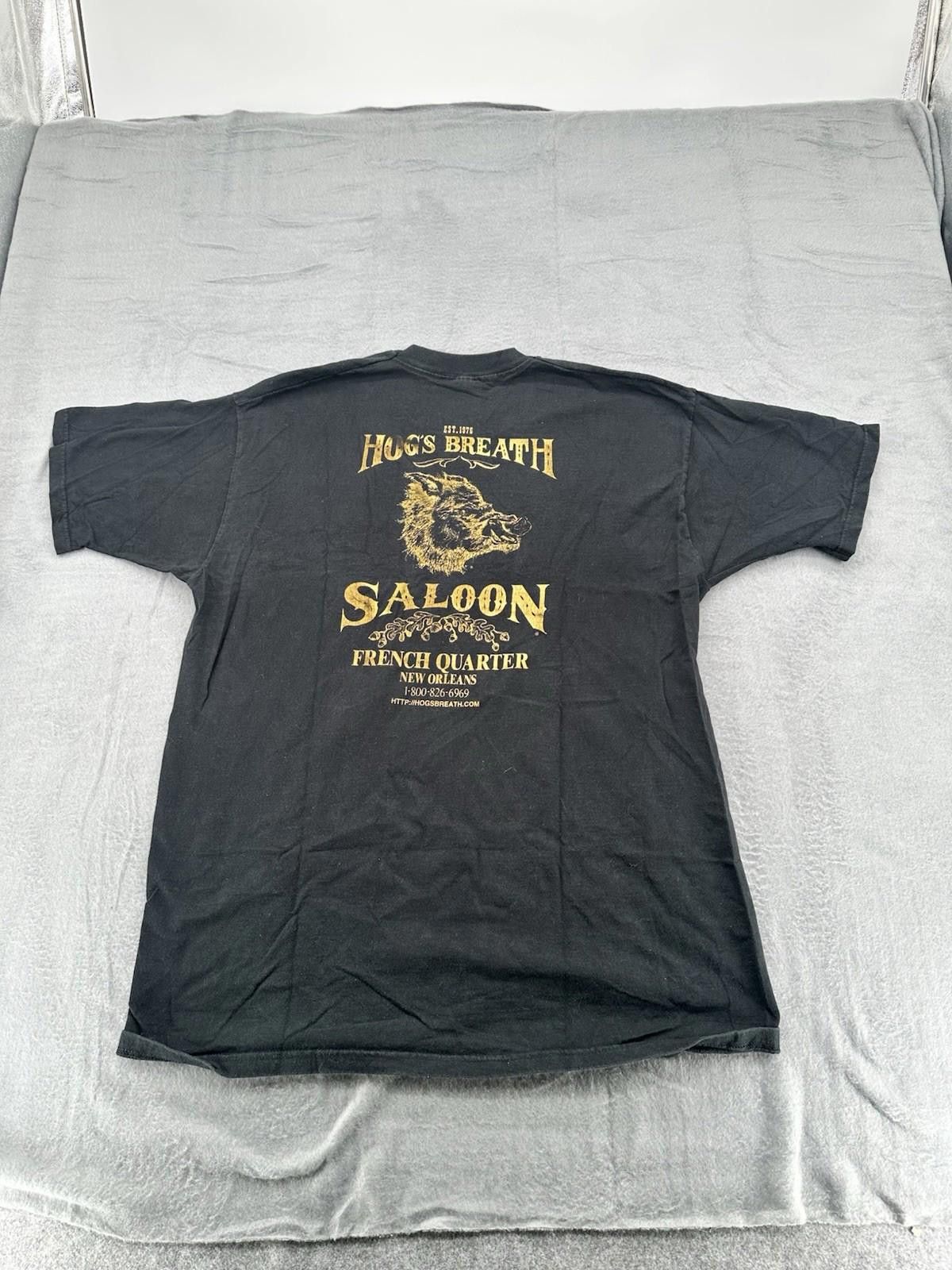 Fruit Of The Loom Vintage Y2K Hogs Breath Saloon Key West Florida Biker Graphi Size US XXL / EU 58 / 5 - 6 Thumbnail