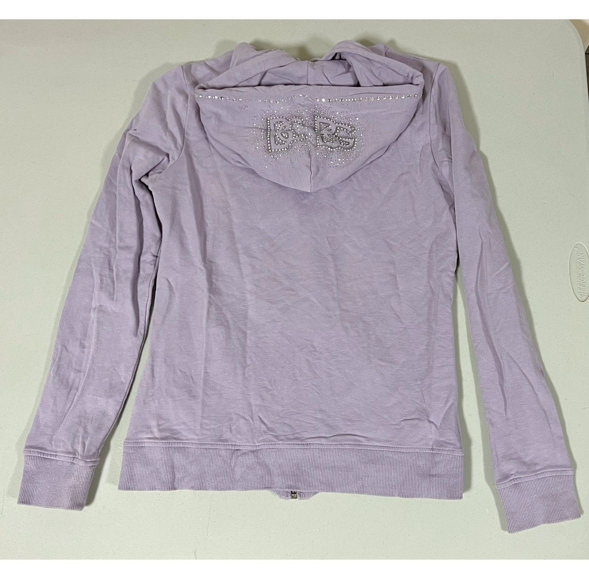 Bcbgmaxazria Purple ‘BCBG’ Diamond Logo Zipper Sweatshirt Hoodie Size S💜✨ Size S / US 4 / IT 40 - 4 Thumbnail