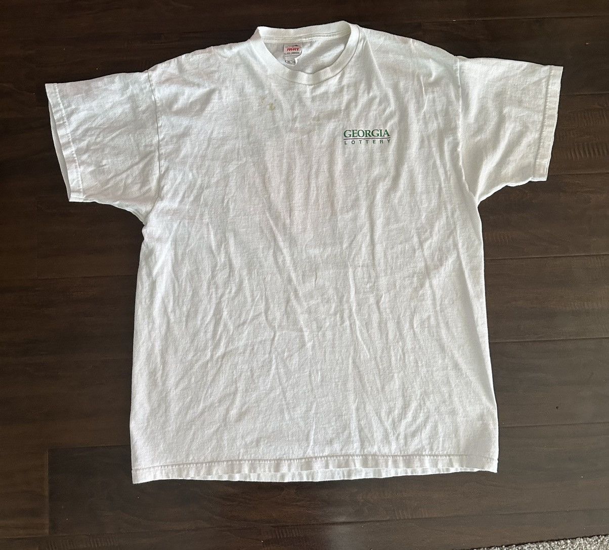 Fruit Of The Loom × Vintage Vintage Georgia Lottery Shirt Size US XL / EU 56 / 4 - 3 Thumbnail