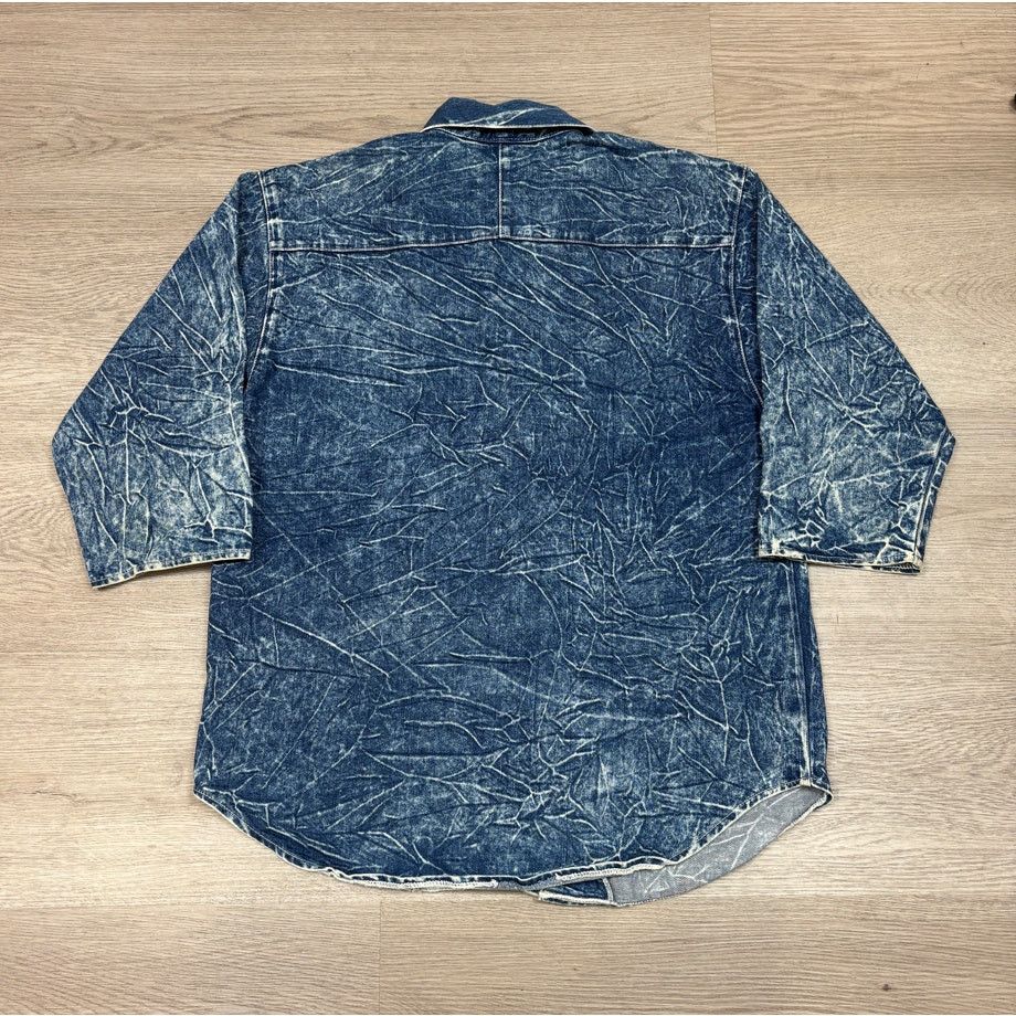 Vintage VTG 70s Acid Wash Denim 3/4 Sleeve Overshirt Jacket Men's L Size US L / EU 52-54 / 3 - 3 Thumbnail