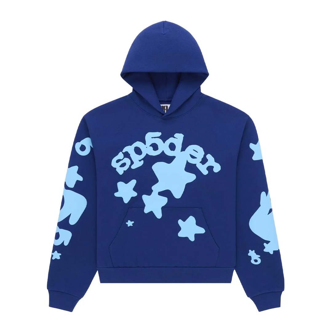 Sp5der Spider TC Blue Here's the Slime Hoodie | Grailed