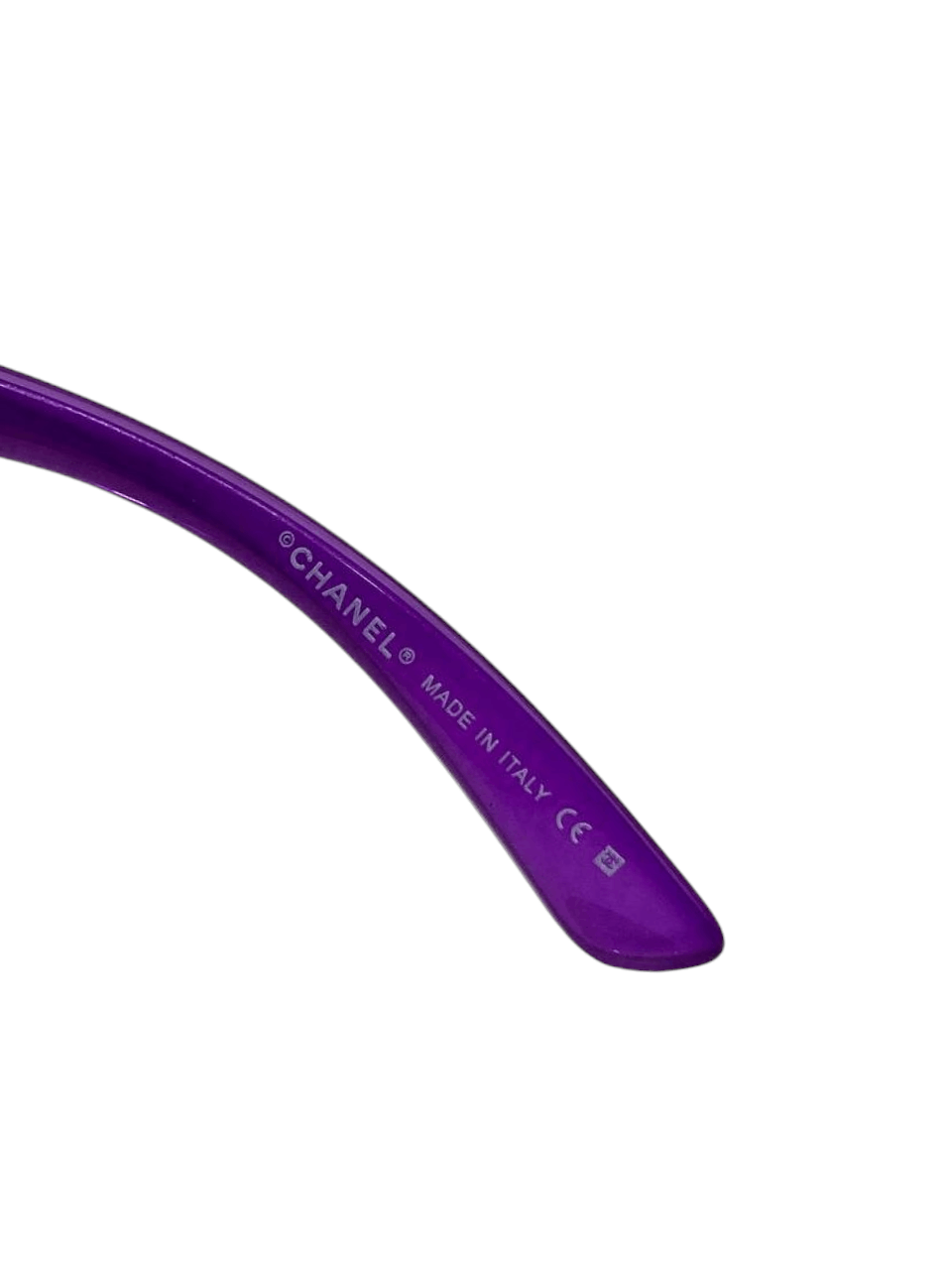 Chanel Chanel CC Logo Oversized Wrap Aviator Purple Sunglasses Y2K Size ONE SIZE - 9 Thumbnail