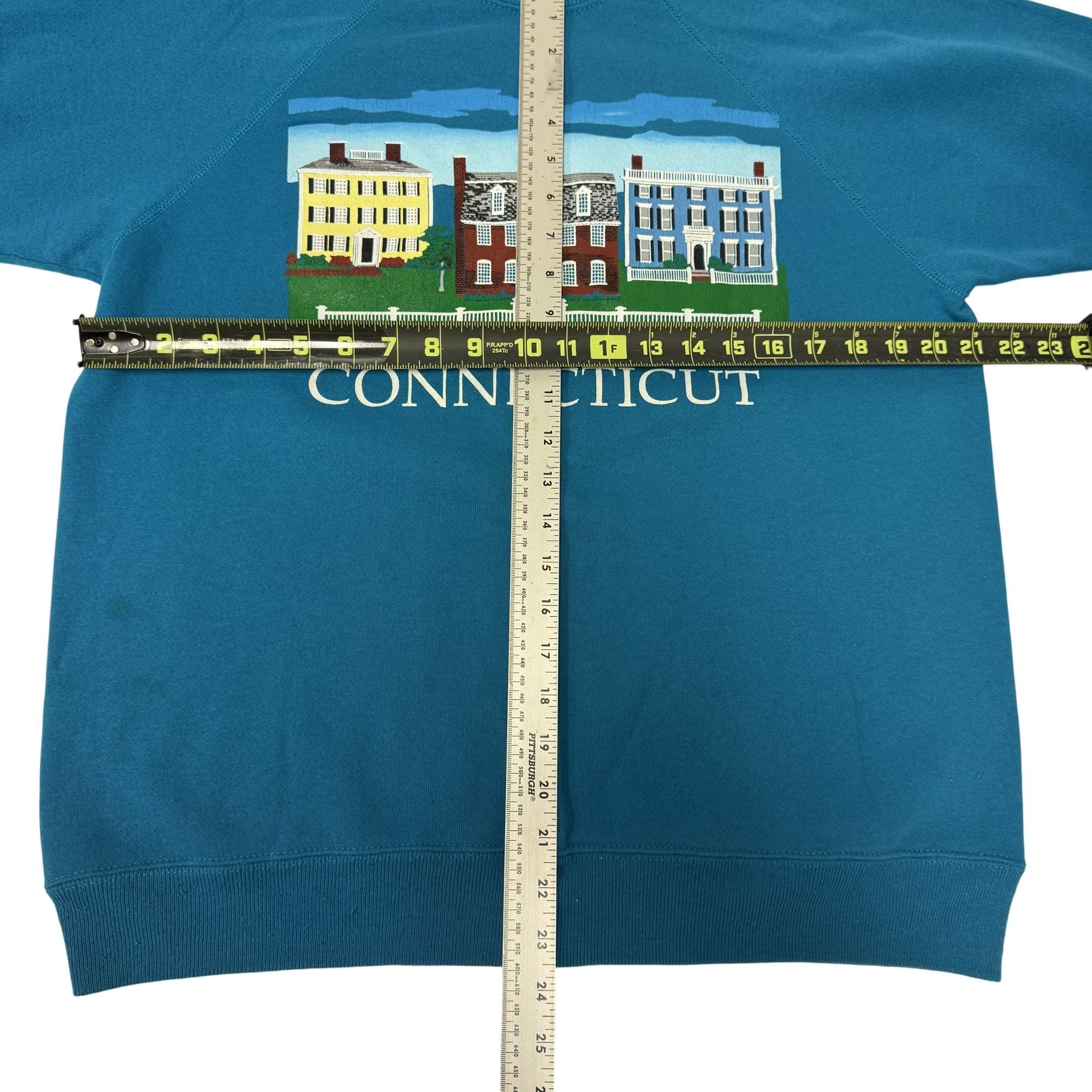 Hanes 80's Connecticut The Constitution State 50/50 RAGLAN L Size US L / EU 52-54 / 3 - 7 Thumbnail