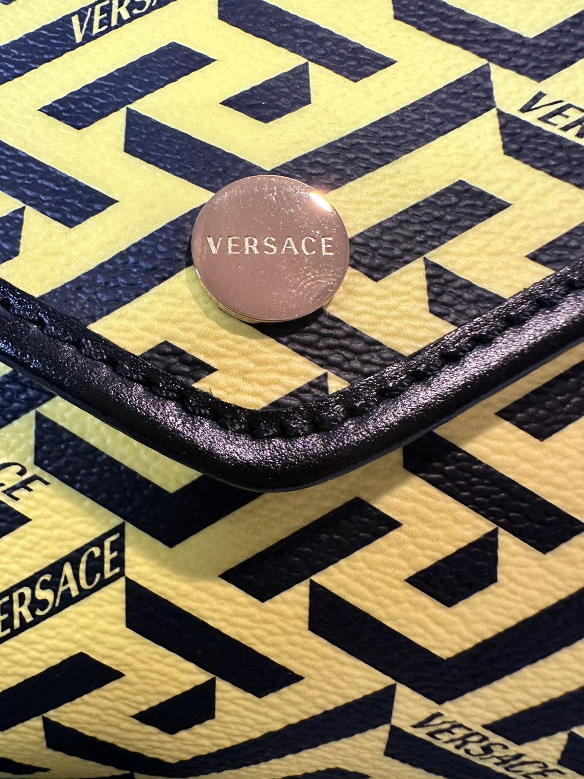 Versace Coated Canvas La Greca Signature crossbody bag Size ONE SIZE - 8 Thumbnail