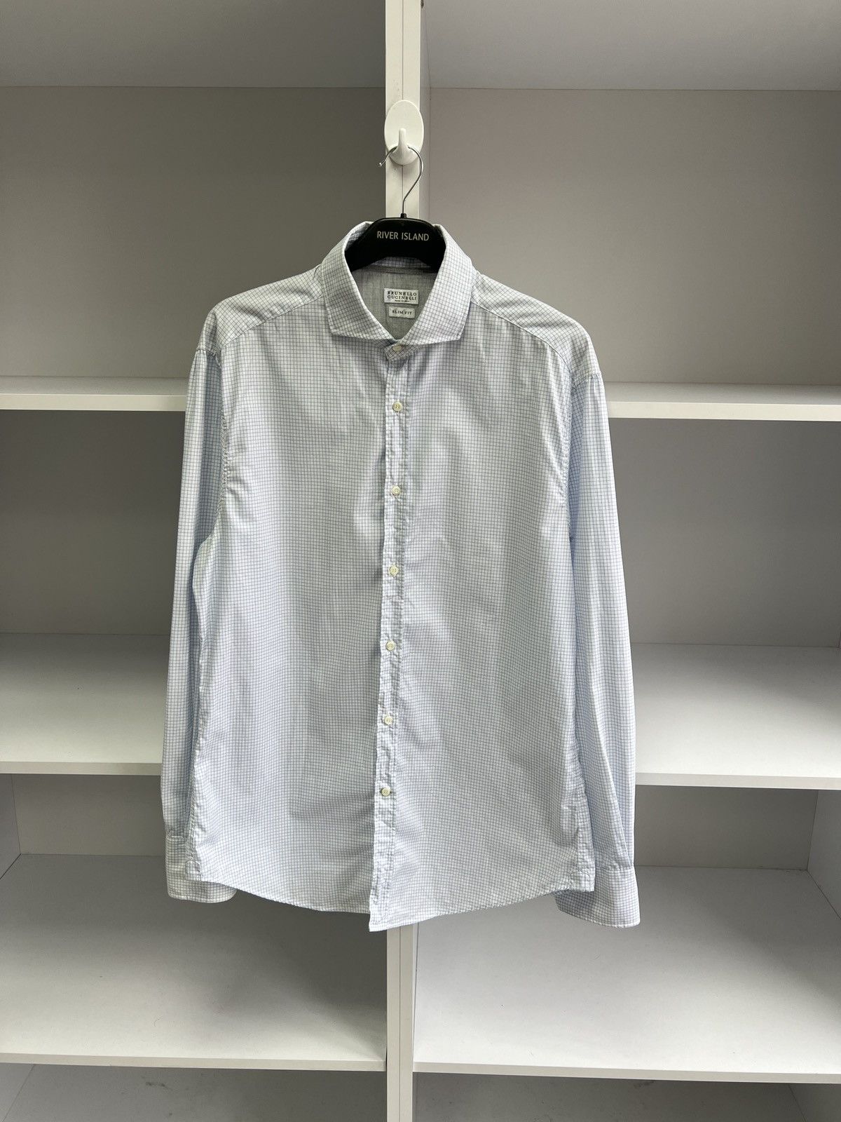 Brunello Cucinelli × Designer × Vintage Vintage Brunello Cucinelli Old Money Style Button up shirt Size US XL / EU 56 / 4 - 3 Thumbnail