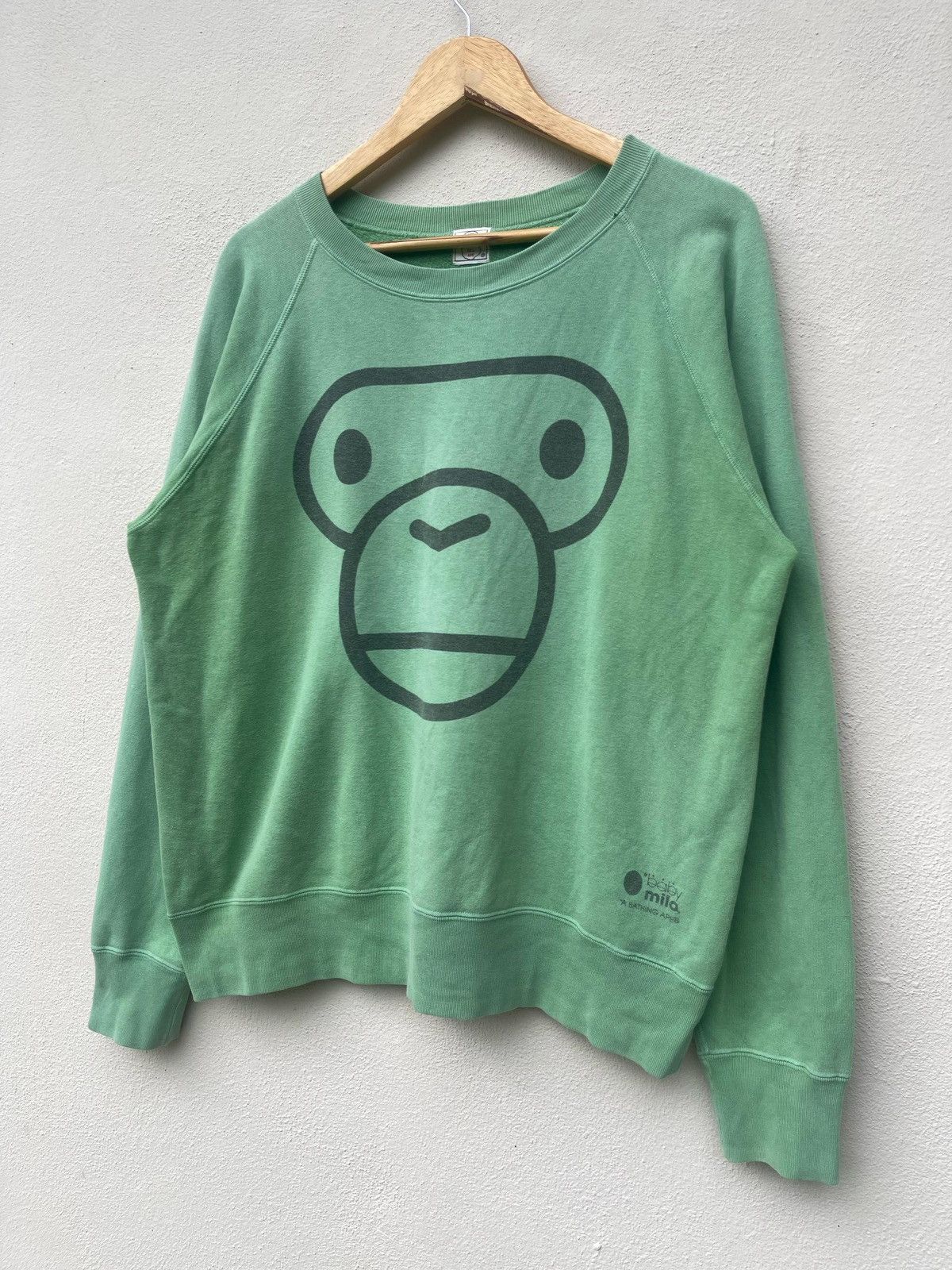 Bape × Nigo Vintage Baby Milo By A Bathing Ape Crewneck Sweatshirt Size US M / EU 48-50 / 2 - 3 Thumbnail