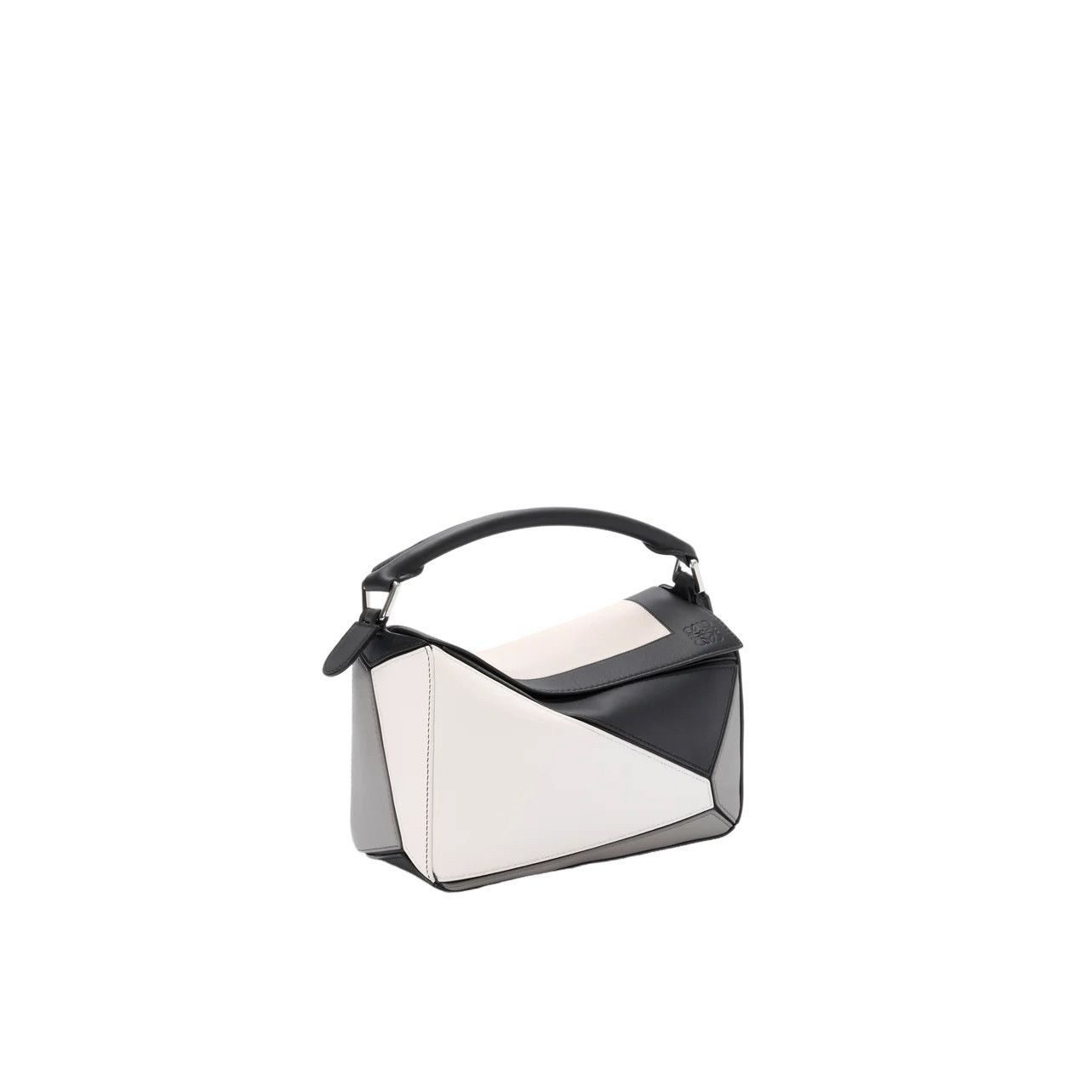 Loewe LOEWE Puzzle Small $4450 Gray/Light Ghost Leather Top Handle Size ONE SIZE - 2 Thumbnail