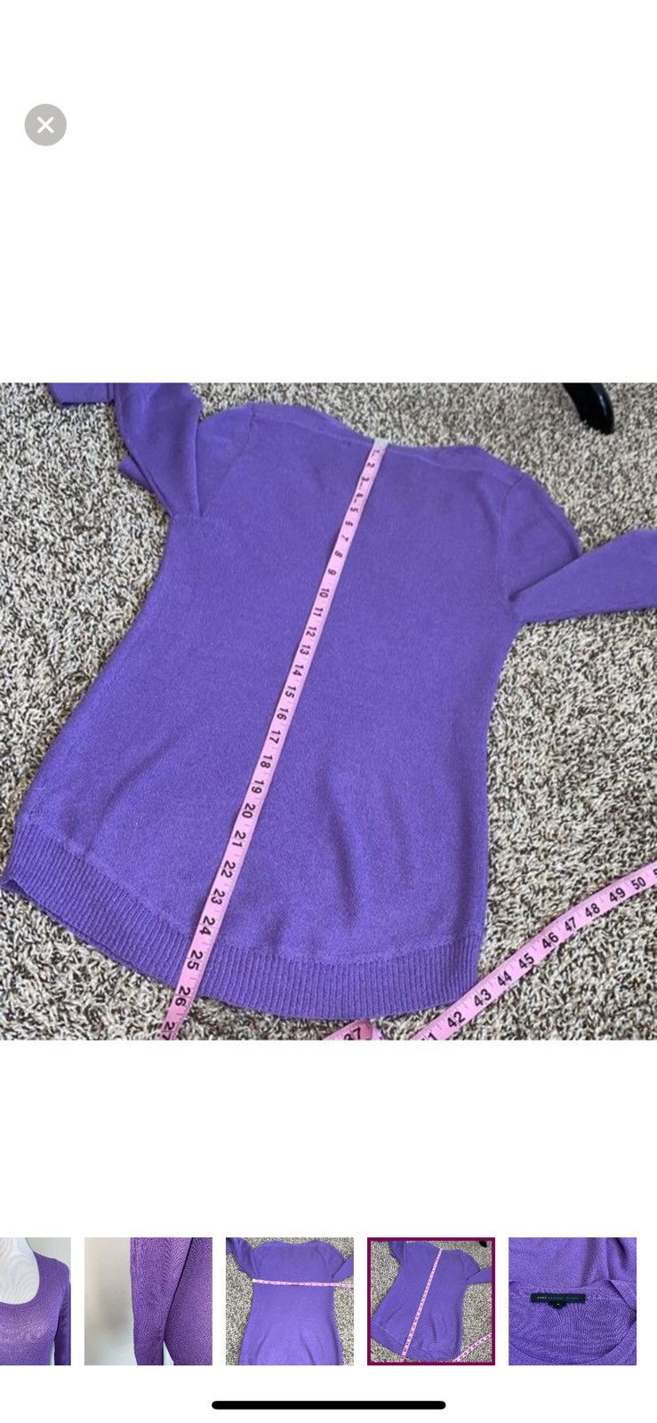 Marc by Marc Jacobs Marc by Marc Jacobs small purple scoopneck swester Size S / US 4 / IT 40 - 3 Thumbnail