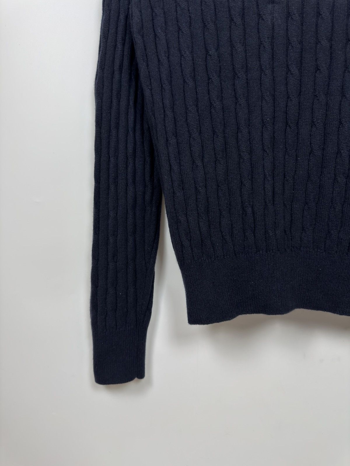 Loro Piana Loro Piana Baby Cashmere Navy Cable Knit Sweater Size US M / EU 48-50 / 2 - 10 Thumbnail