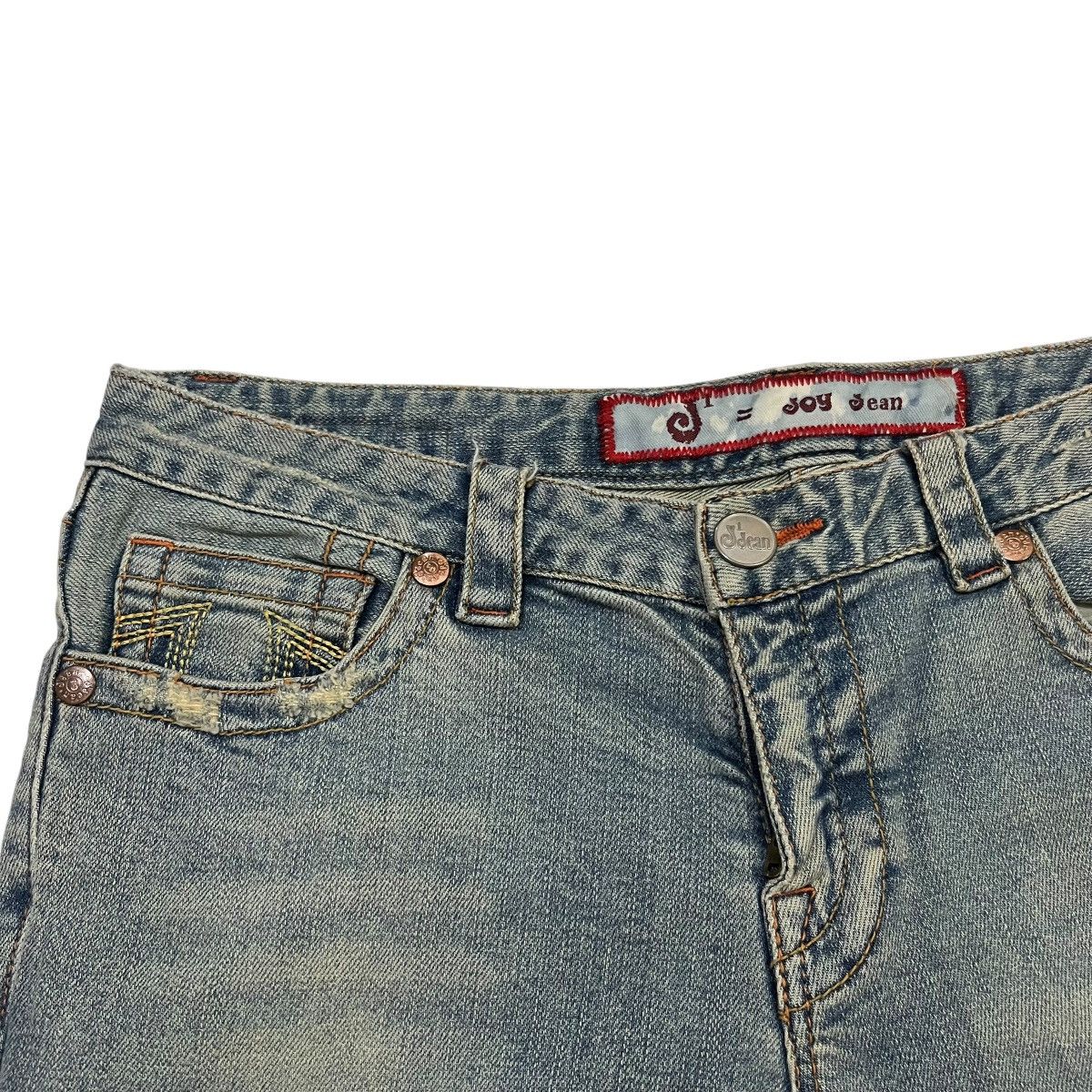 If Six Was Nine Joy Dean Denim Flared Embroidery Girl Size US 31 - 8 Thumbnail