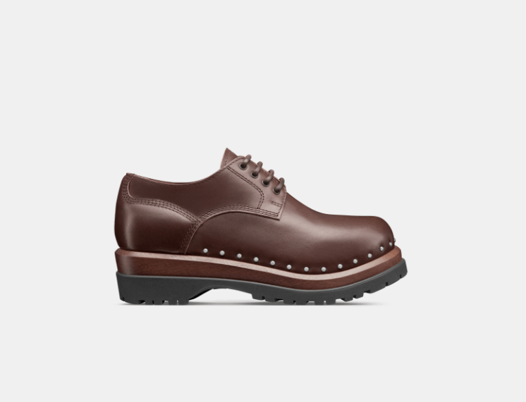 Dior o1w1db10426 3DE396 Cape Town Derby Shoes in Brown/Silver Size US 13 / EU 46 - 1 Thumbnail